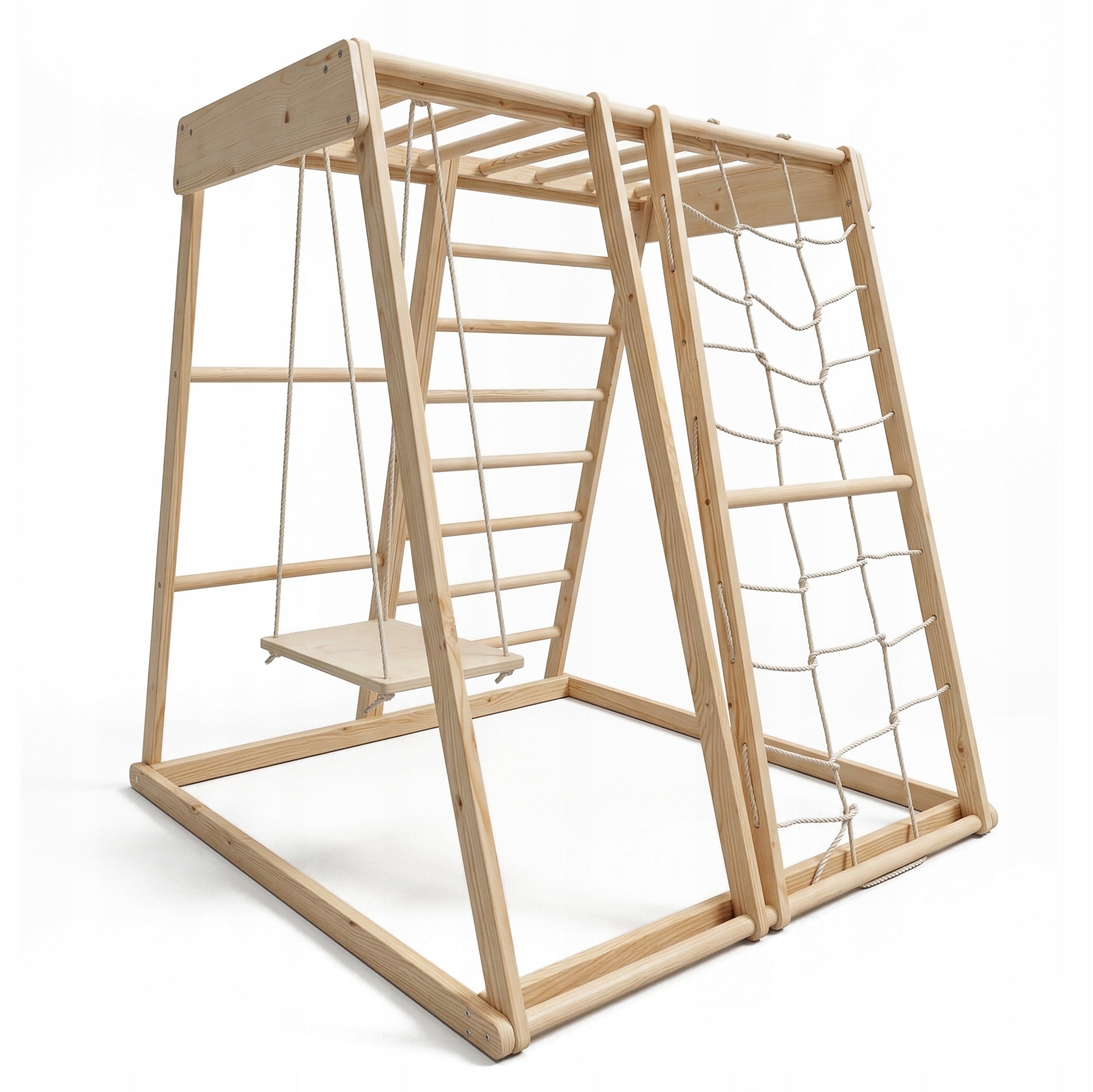 WOODEN SQUARE TOYS FOR CHILDREN 3in1 Ladder Wall Climbing Slide Packaging status original