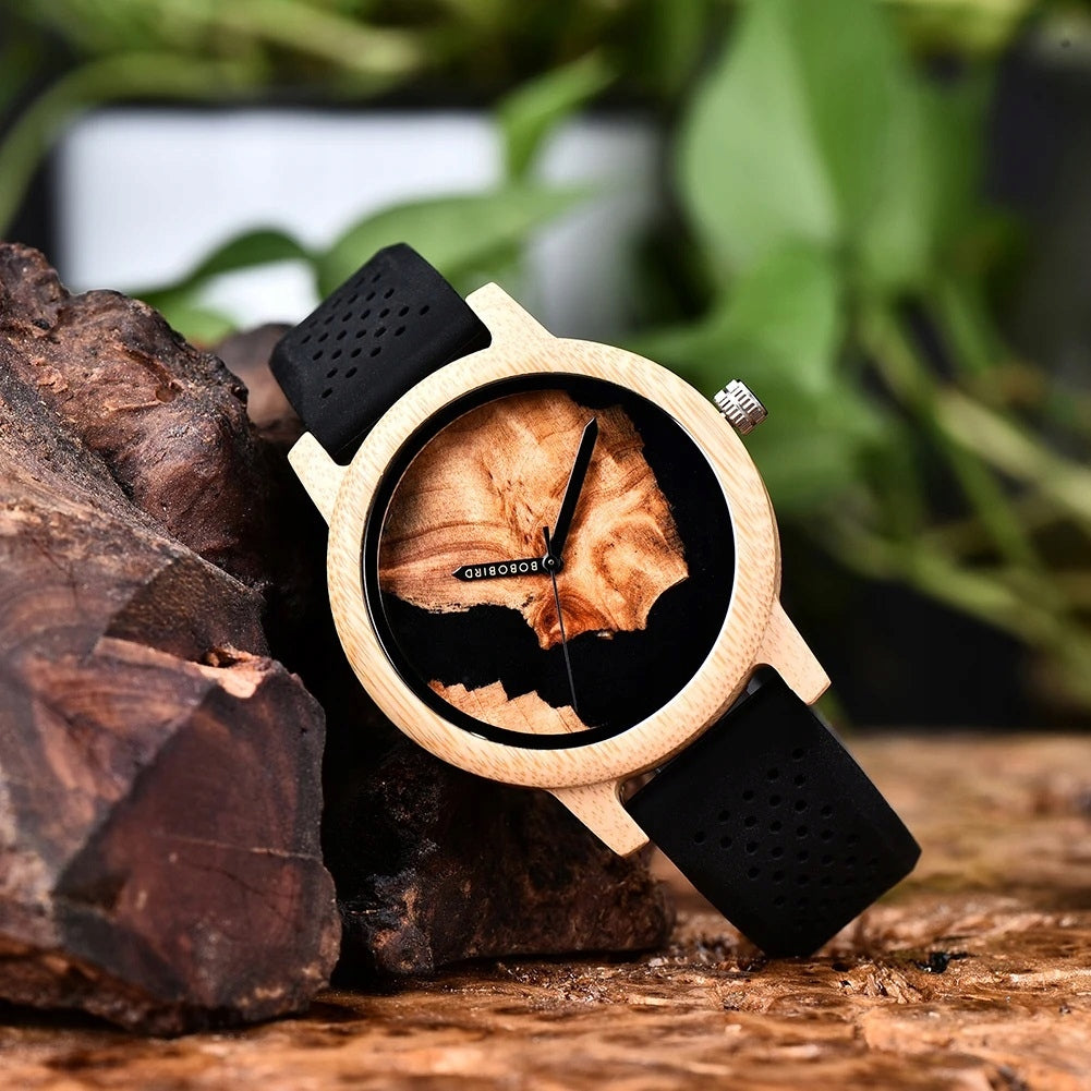 WOODEN WOMEN'S WATCH BOBO BIRD ELEGANT T75-1 DIAL WOOD AND RESIN EAN (GTIN) 5905080028140