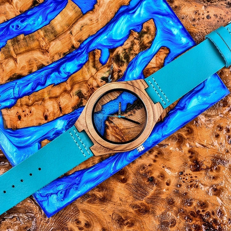 WOODEN WOMEN'S WATCH BOBO BIRD T74-1 ELEGANT DIAL MADE OF RESIN AND WOOD EAN (GTIN) 5905080028133