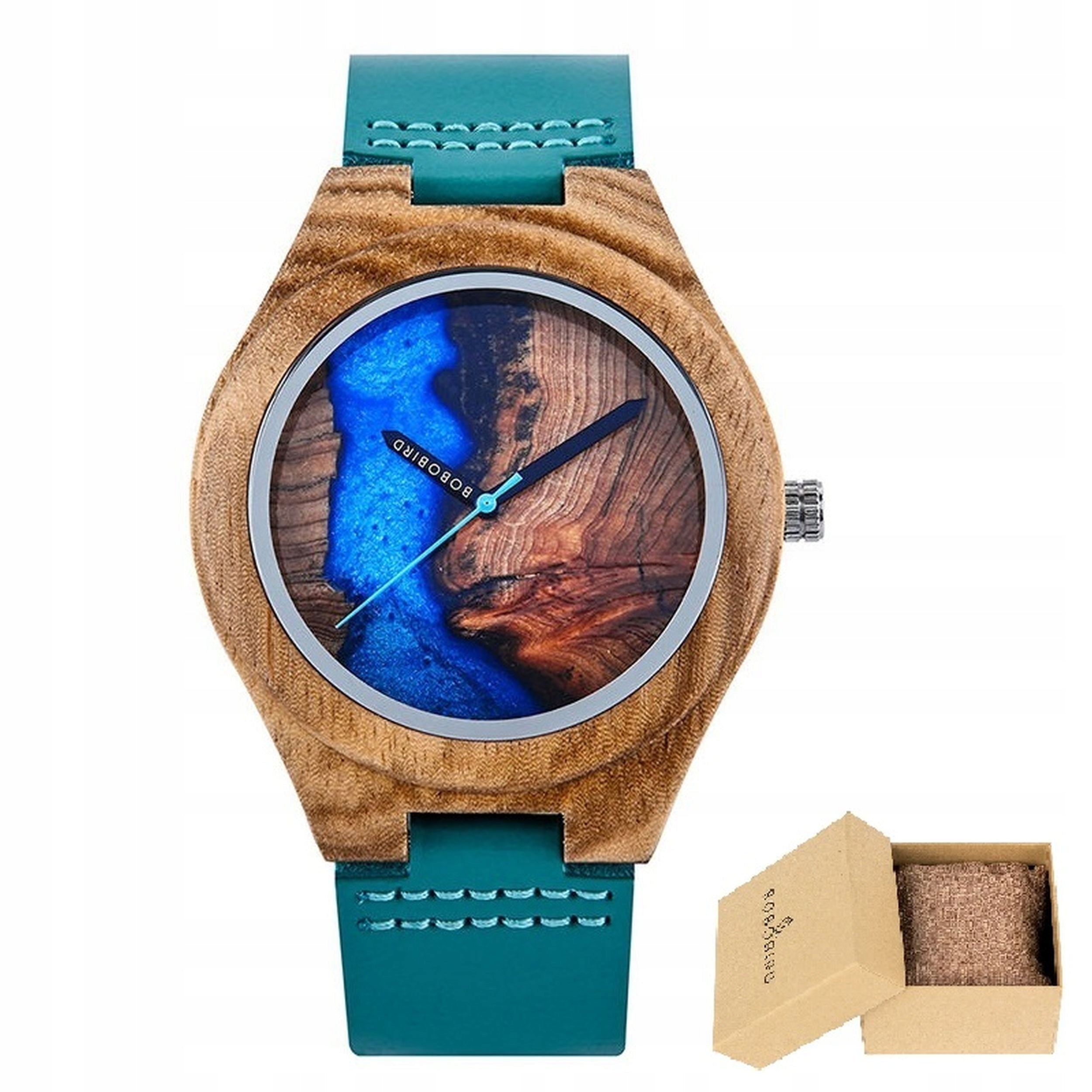 WOODEN WOMEN'S WATCH BOBO BIRD T74-1 ELEGANT DIAL MADE OF RESIN AND WOOD