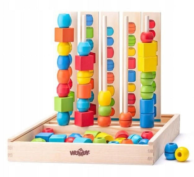 Medinis loginis žaidimas "Karoliukų seka", Woody