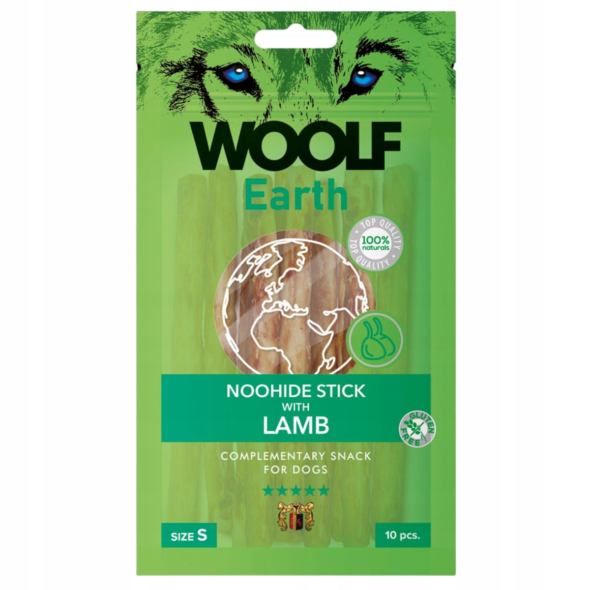 WOOLF EARTH NOOHIDE WITH LAMB S Dog Treat Sticks with Lamb 90g