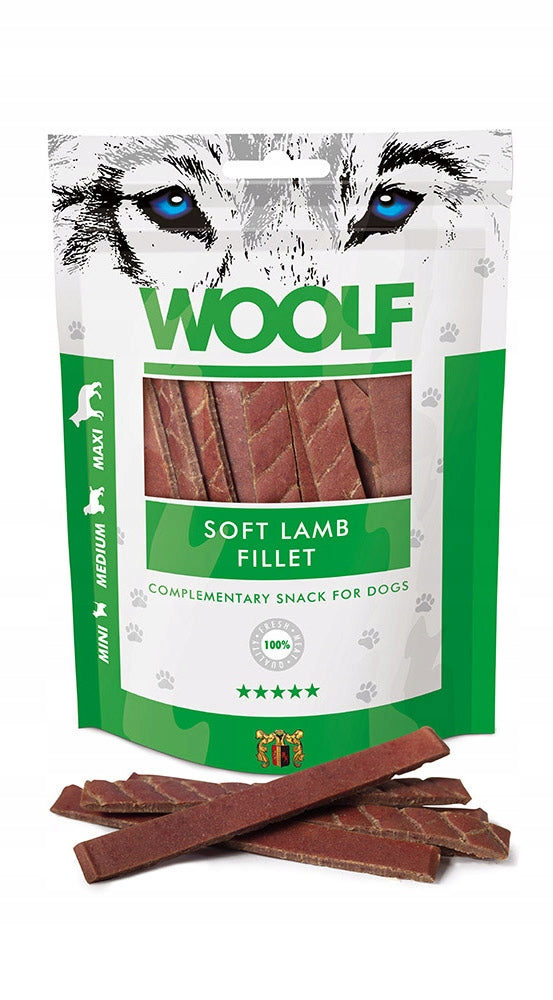 WOOLF SOFT LAMB FILLET Soft Treat Lamb Treats For Dog 100g