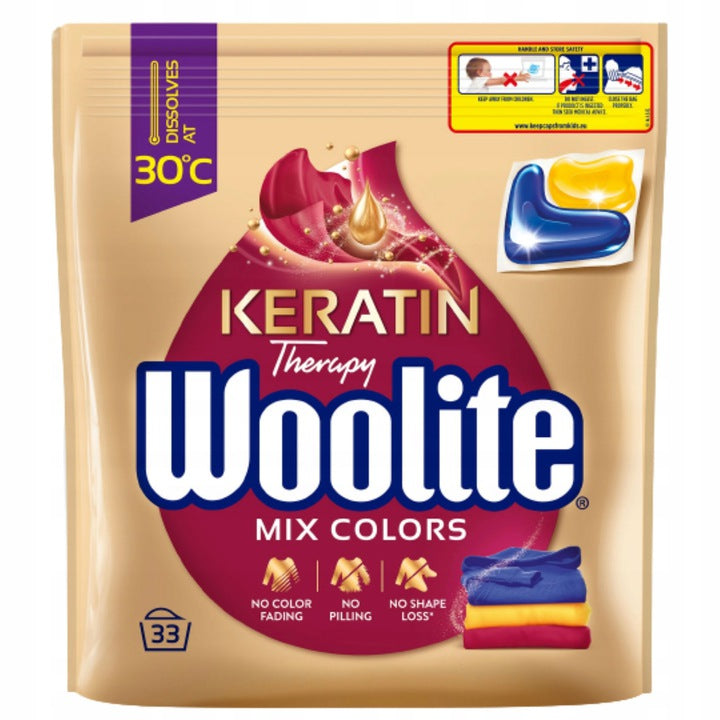WOOLITE MIX COLORS COLOR WASHING CAPSULES 2x 33 PIECES Packaging status original