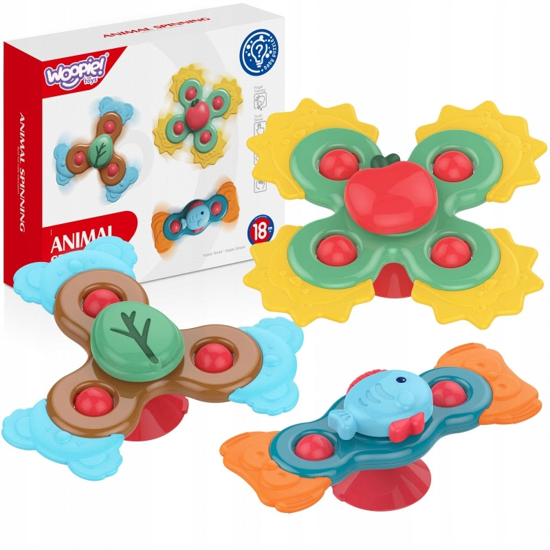 Pädagogisches Sinnesspielzeug Woopie Spiner 3in1 