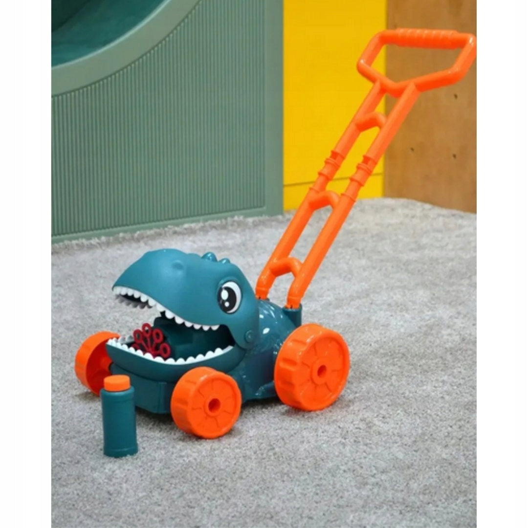 WOOPIE Dino Garden Mower for Soap Bubbles Dinosaur + Liquid Woopie Packaging status original
