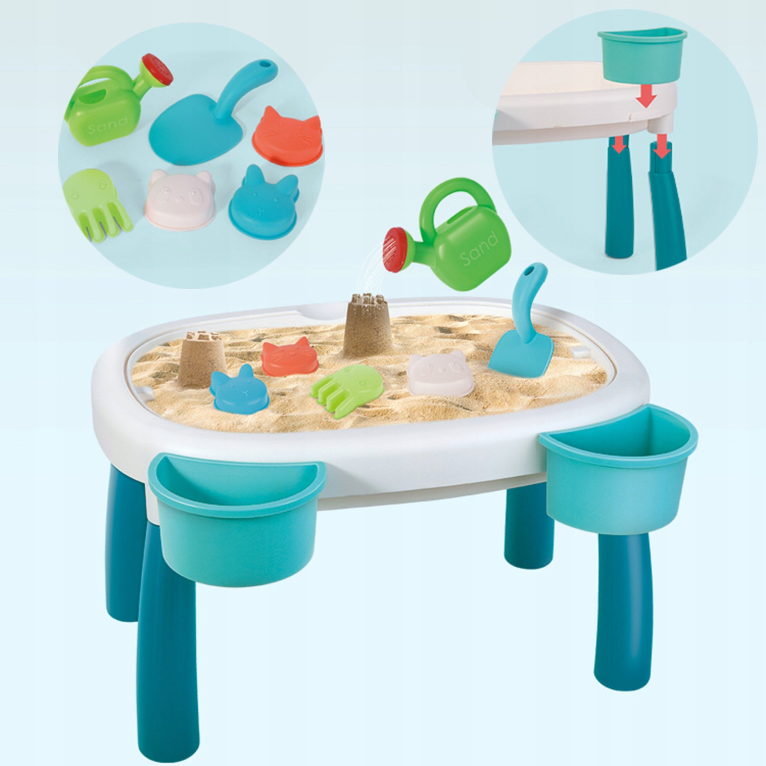 WOOPIE Water Table 2in1 Garden Sandbox Accessories 7el Manufacturer code 46477