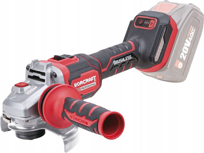 WORCRAFT CAG-S20LiBM Aku úhlová bruska 125mm 6 rychlostí, bezuhlíková