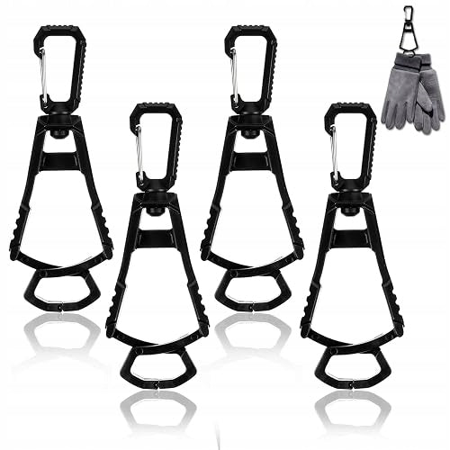 WORK GLOVE HOLDER STRAP CONSTRUCTION CLIP 4 PIECES METAL