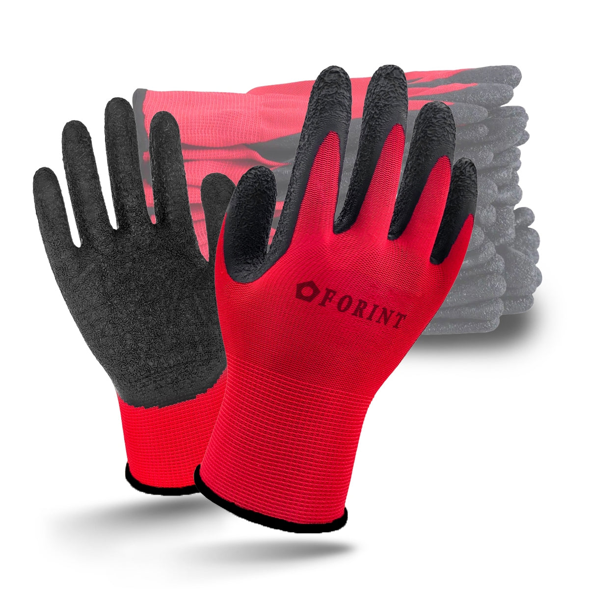WORK GLOVES FORINT LATEX POROUS GARDEN latex 10 PAIRS Medical device no
