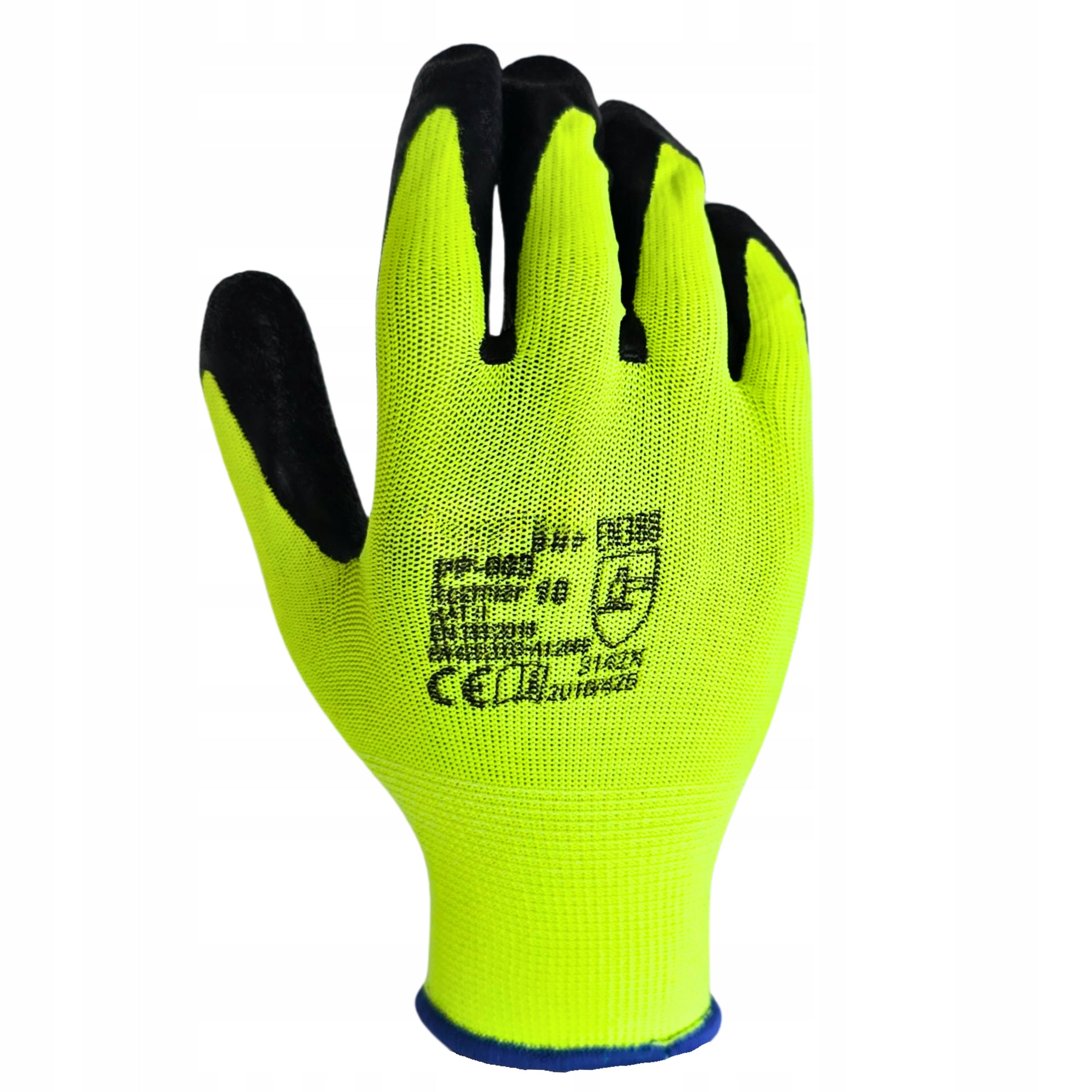 WORK GLOVES Garden Gloves Reflective LATEX Strong Grip 12 Pairs Packaging status original