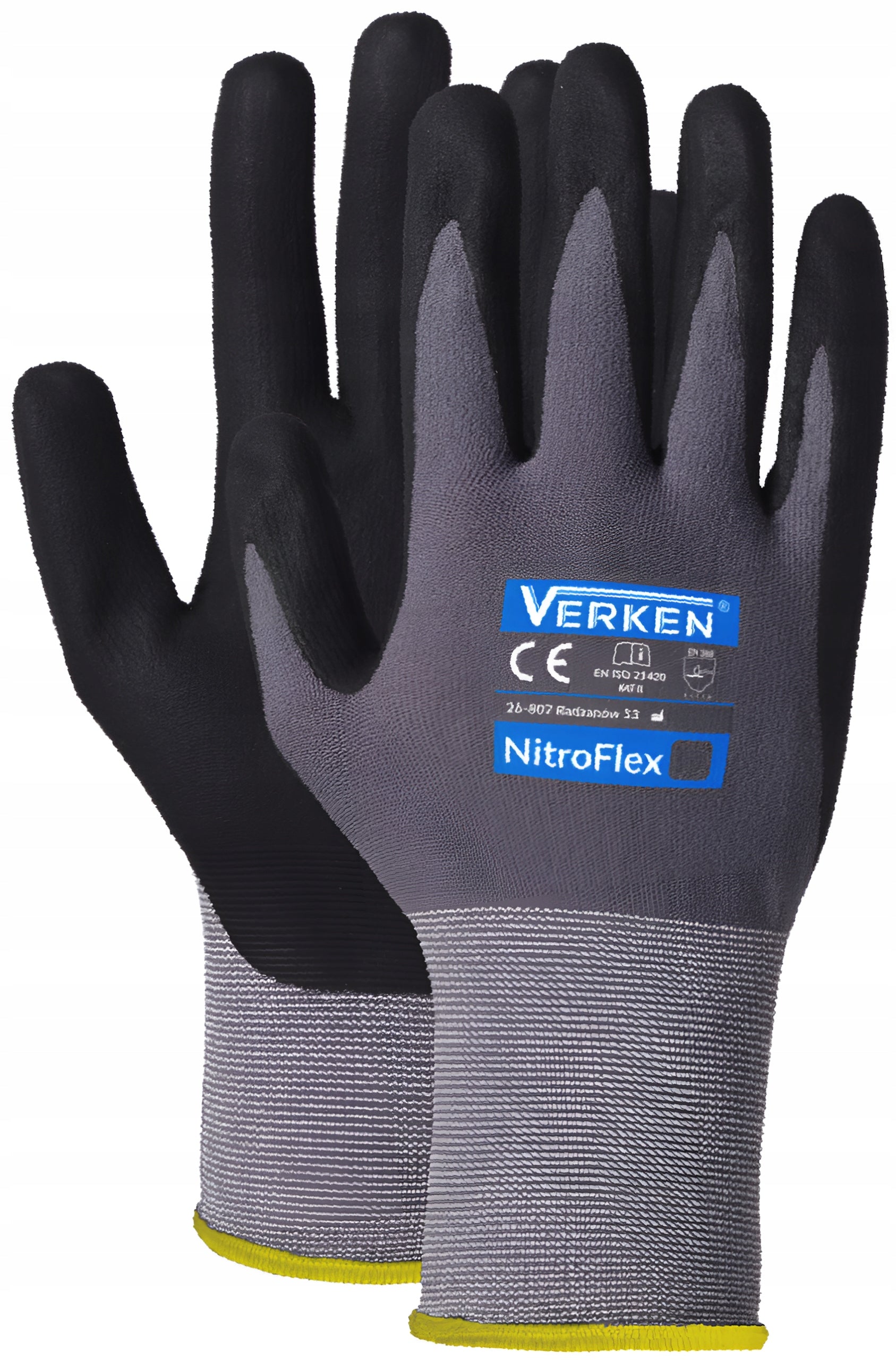 WORK GLOVES NITROFLEX MANUAL VERKEN nitrile foam