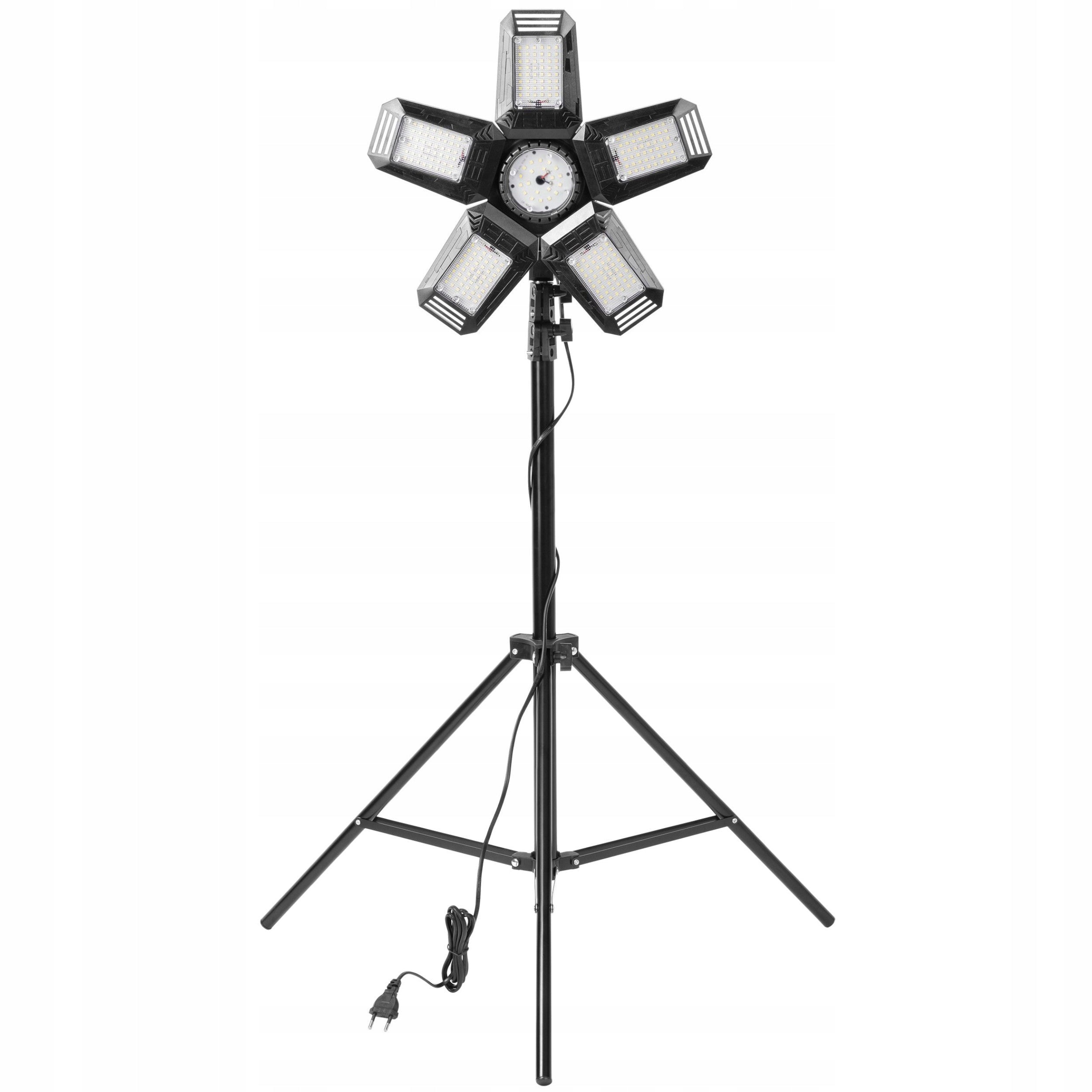 WORK LAMP HALOGEN CONSTRUCTION TRIPOD LED STAND 55W 6500K + CABLE 2m Brand Adviti