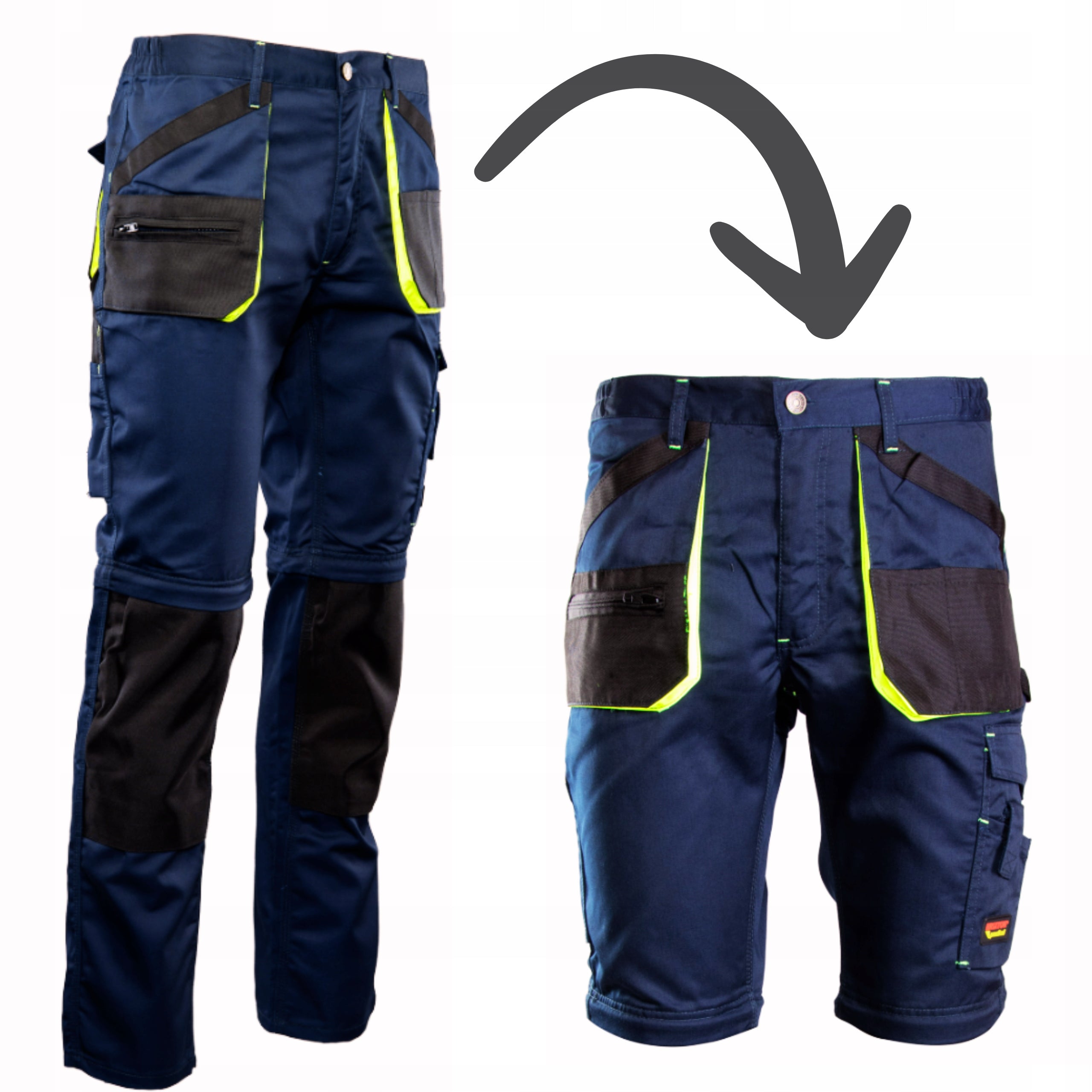 WORK PANTS Brixton REMOVABLE LEGS Practical r. 52