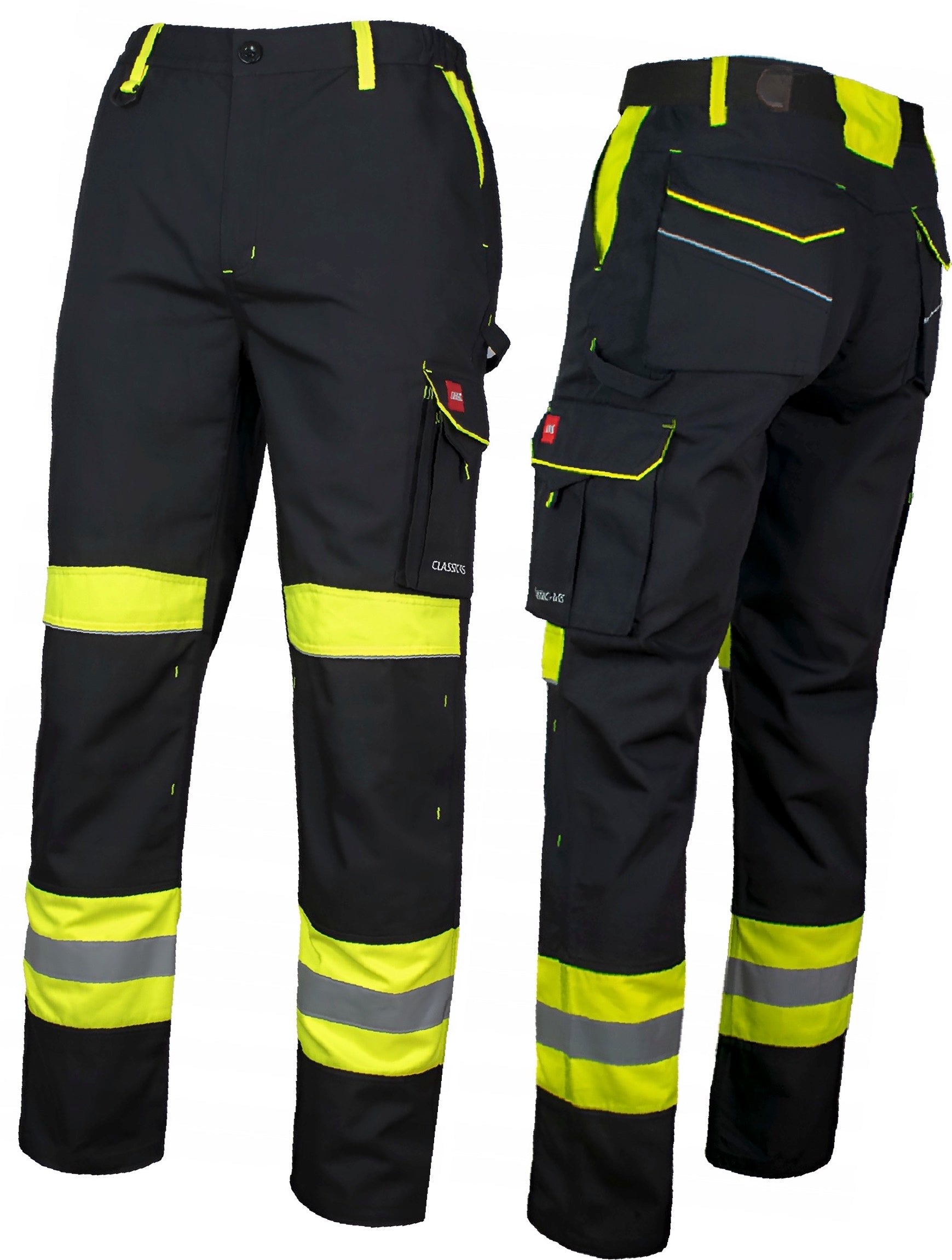 WORK PANTS FOR BELT strong REFLECTIVE seams durable
