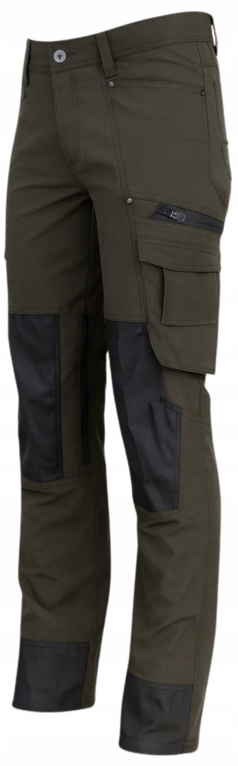WORK Pants ELASTIC STRETCH Men's Health and Safety Protective STRONG KHAKI militias Packaging status original