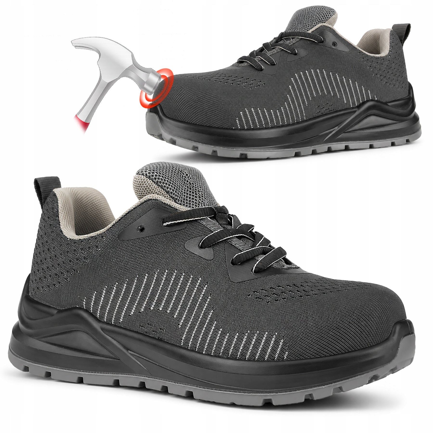 WORK SHOES LIGHTWEIGHT MEN'S SHOES BREATHABLE TOE CAP SB ADIDAS