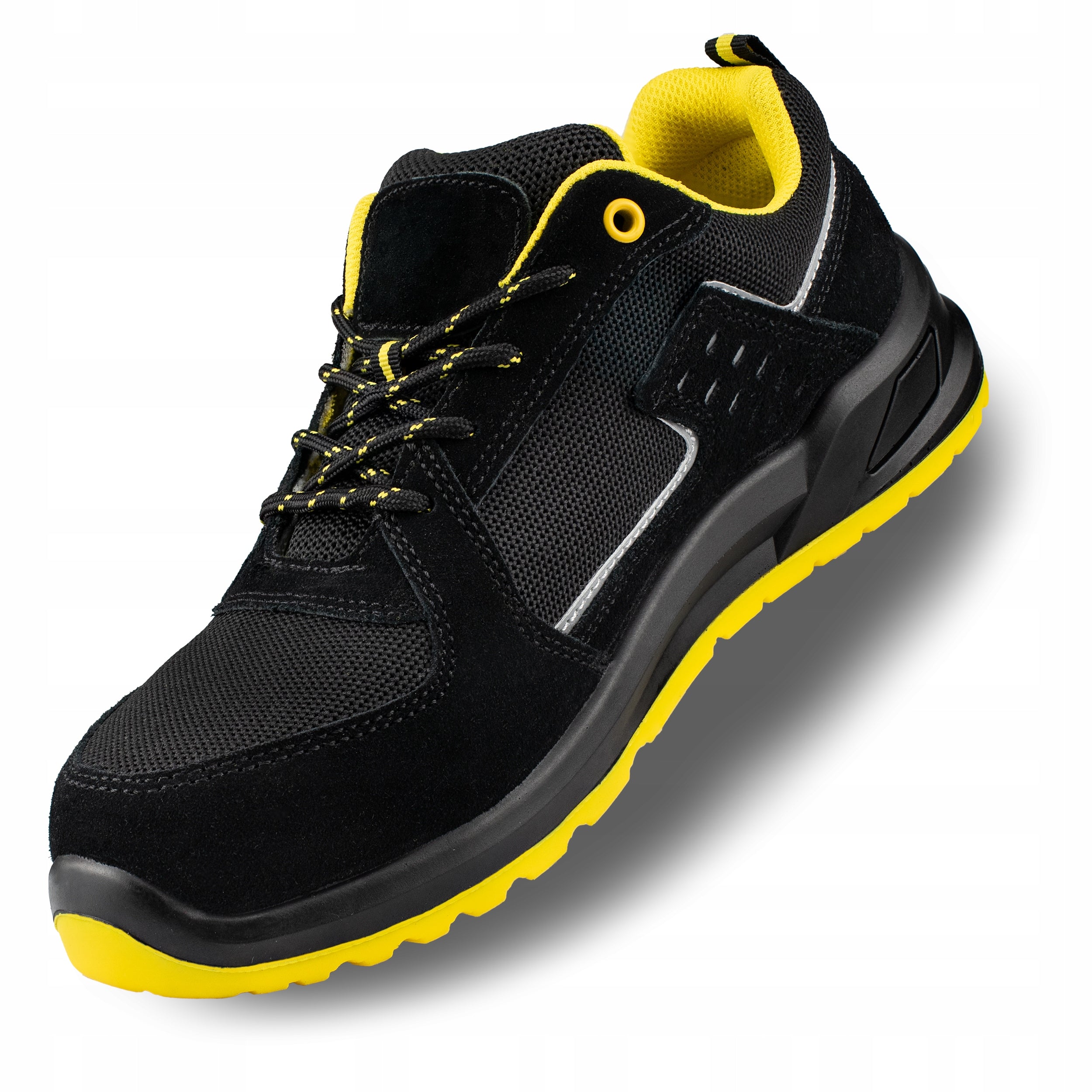 WORK SHOES MEN'S SHOES WITH METAL TOE LIGHTWEIGHT BREATHABLE BHP S1 Manufacturer code Półbuty robocze z podnoskiem