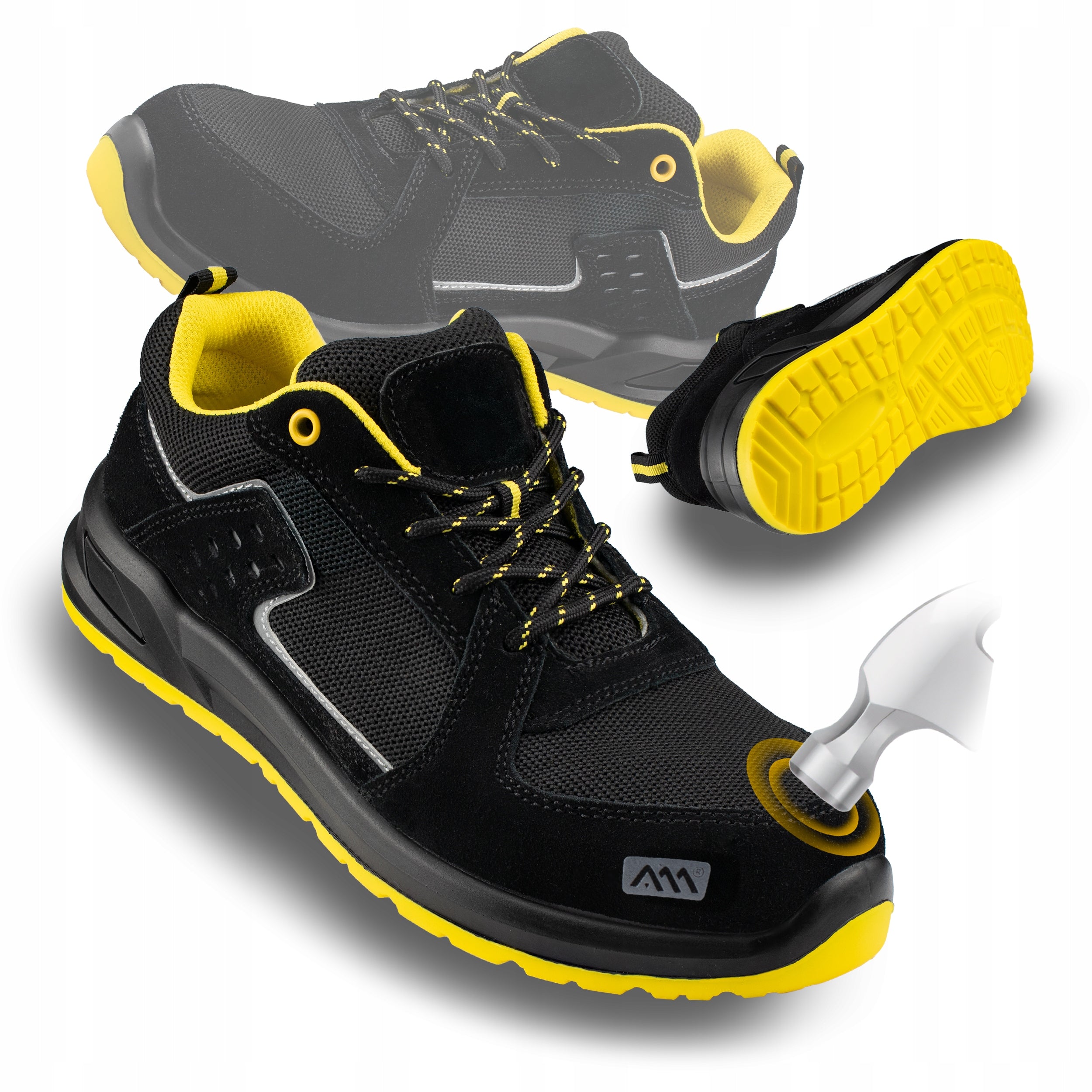WORK SHOES MEN'S SHOES WITH METAL TOE LIGHTWEIGHT BREATHABLE BHP S1
