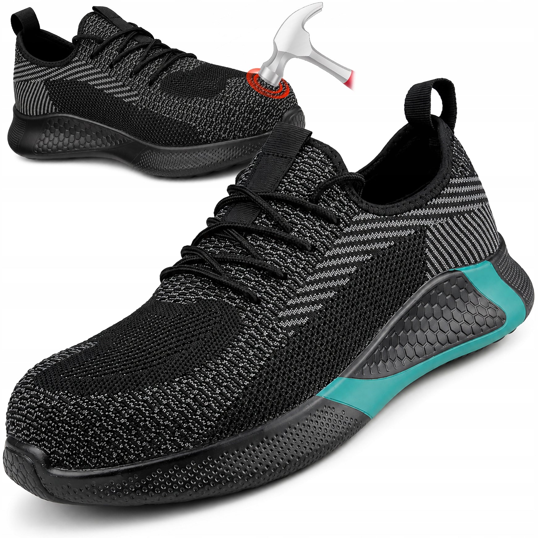 WORK SHOES MEN'S SPORTS SHOES PROTECTIVE SNEAKERS WITH METAL TOE