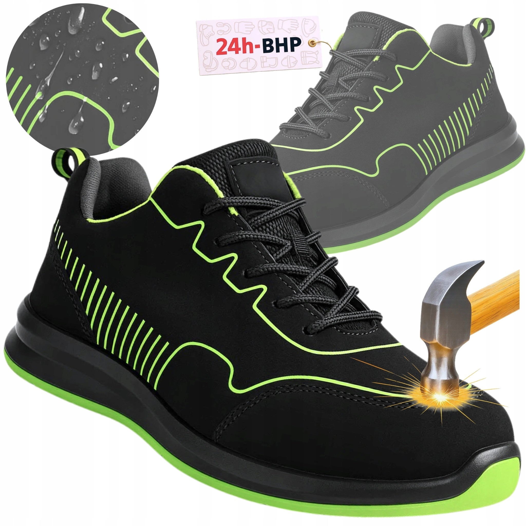 WORK SHOES Men's Shoes LIGHT Protective BHP Strong SPORTS BREATHABLE