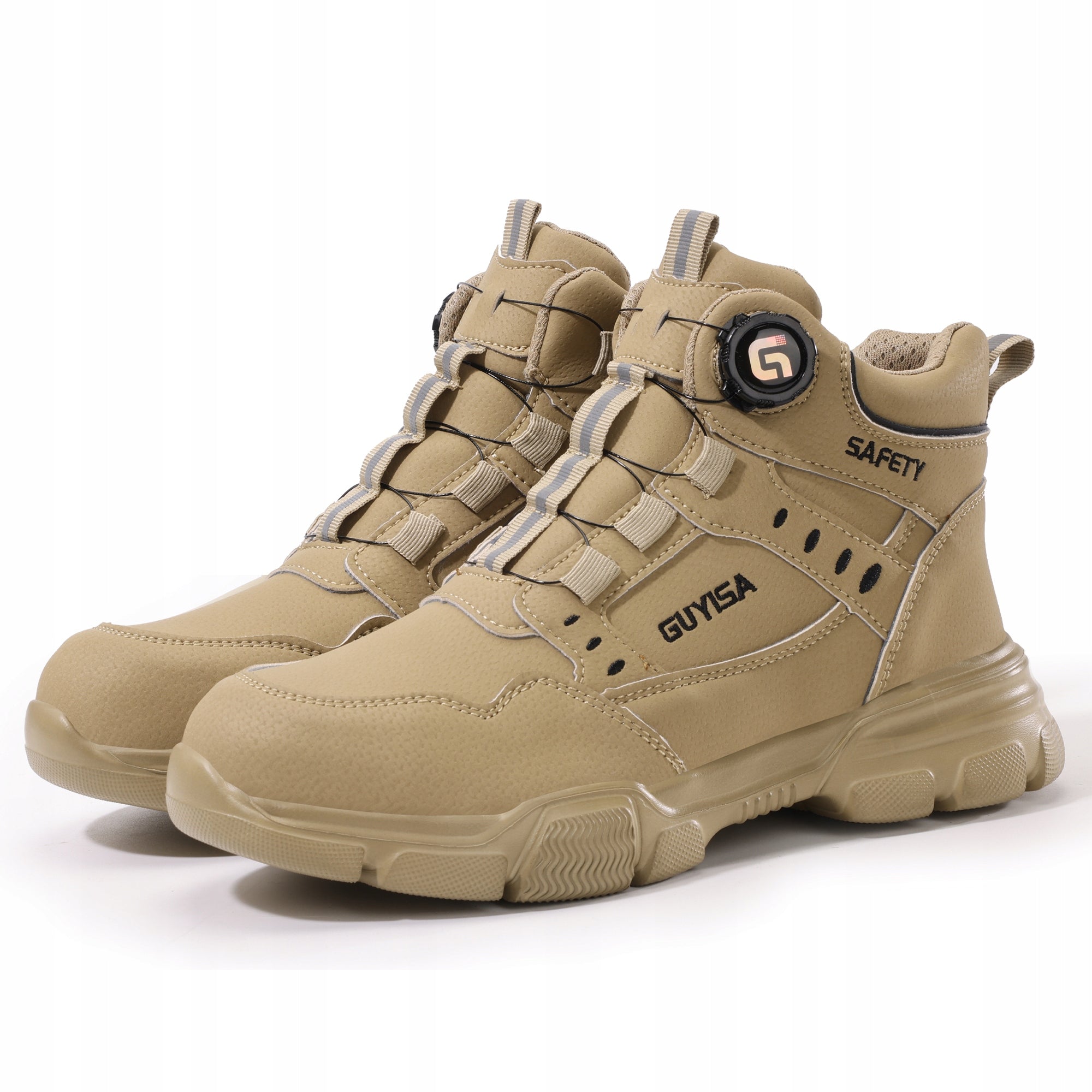 WORK SHOES S3 BEIGE LIGHT SPORTS WITH STEEL TOE R.44 Manufacturer code QIQU-326