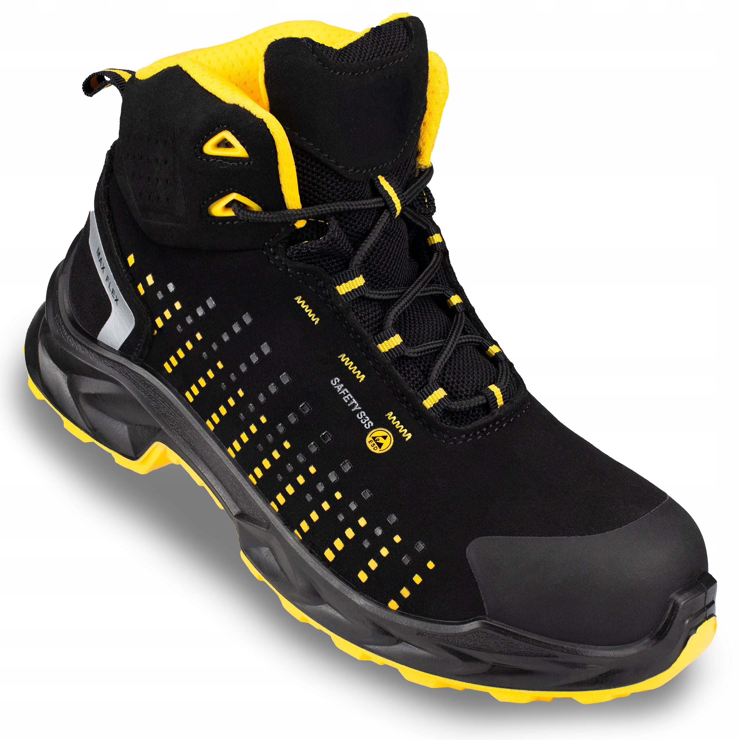 WORK SHOES S3 MEN'S HIGH SAFETY SHOES LIGHTWEIGHT COMFORTABLE WITH TOE Brand FORINT