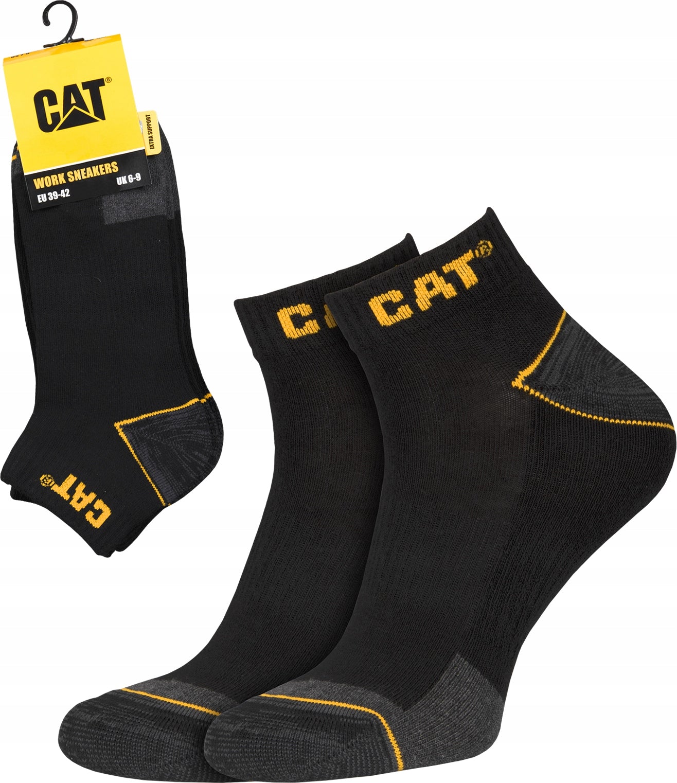 WORK SOCKS Caterpillar FEET CAT 85% COTTON black size 39-42 Manufacturer code CAT-SOCKS-S B