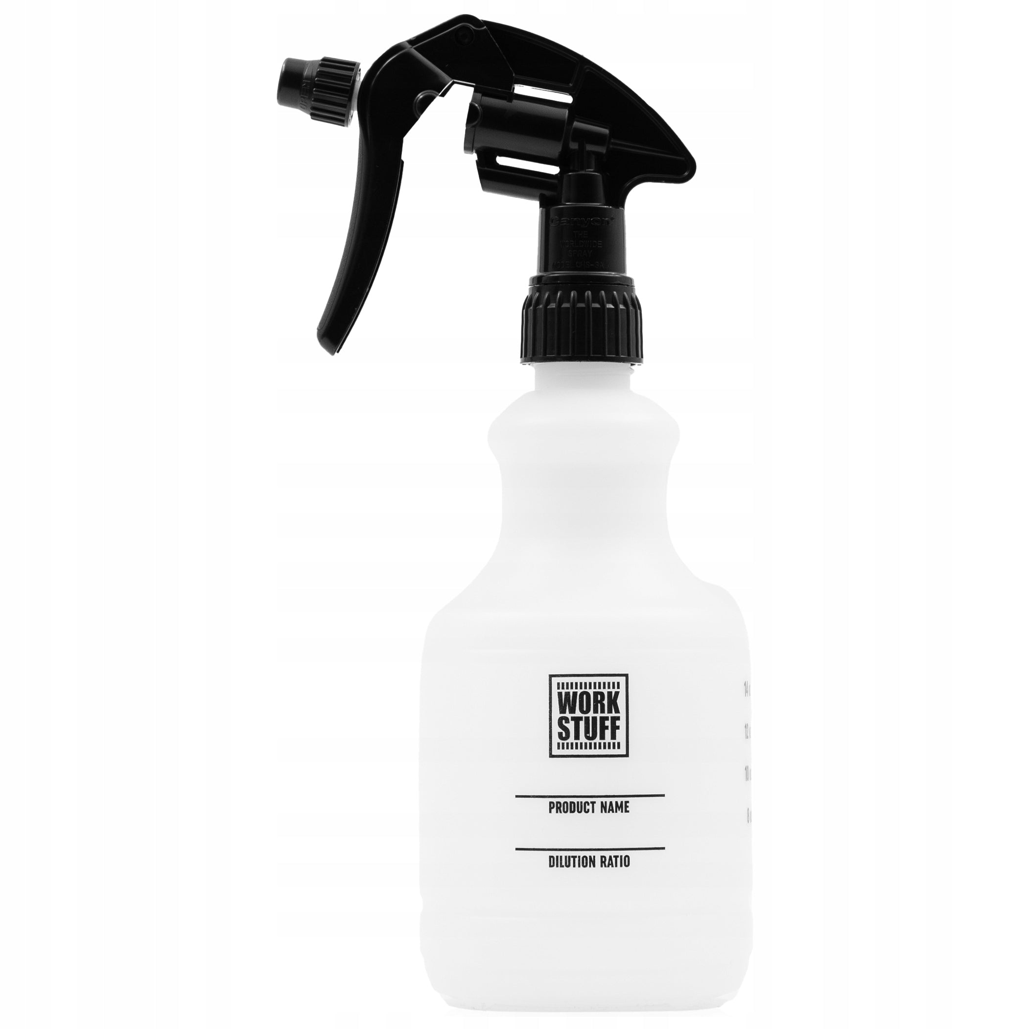 WORK STUFF BOTTLE 500ml EMPTY BOTTLE WITH ATOMIZER FOR CHEMICALS