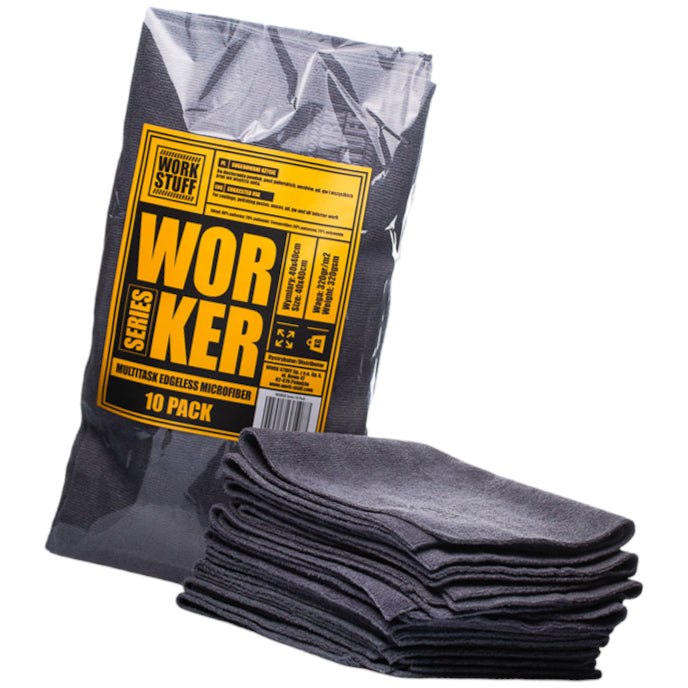 WORK STUFF Worker 10-Pack Set of 10 Universal Seamless Microfibers