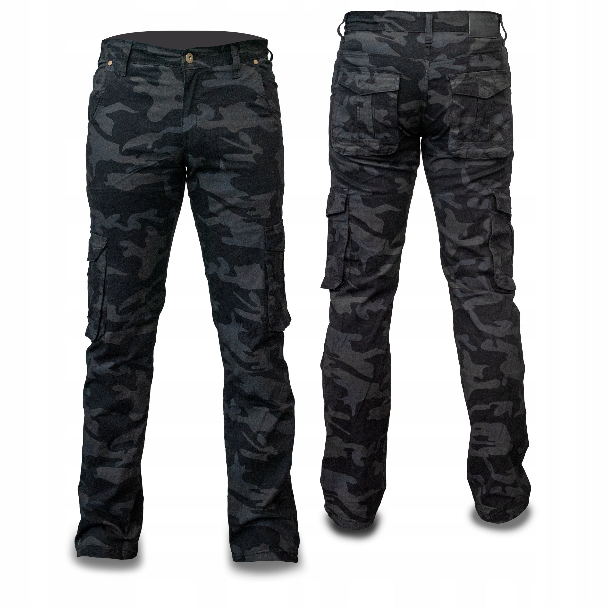 WORK TROUSERS MEN'S JEANS TO WAIST ELASTIC STRETCH TROUSERS STRONG CAMO Packaging status original