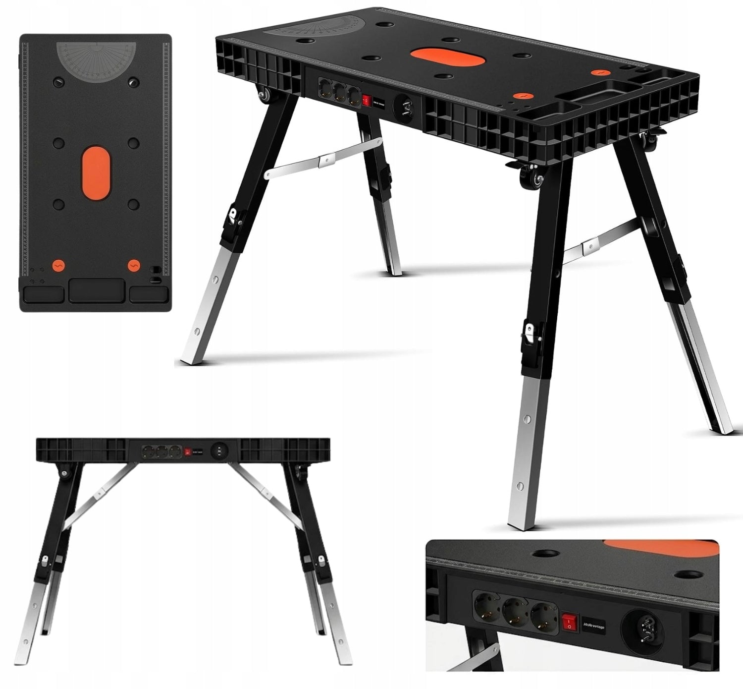 WORKBENCH MULTIFUNCTIONAL FOLDING 5IN1 TROLLEY MARE PLATFORM