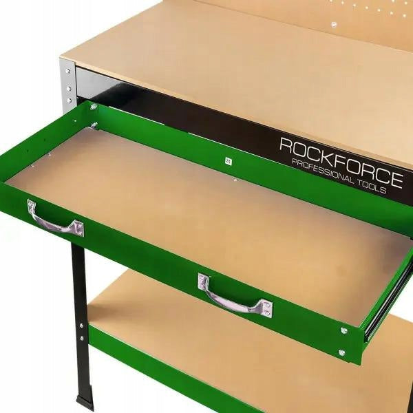 WORKBENCH TOOL TABLE FOR GARAGE WORKSHOP - STURDY, LARGE WORKTOP, HOOKS Manufacturer code 62690