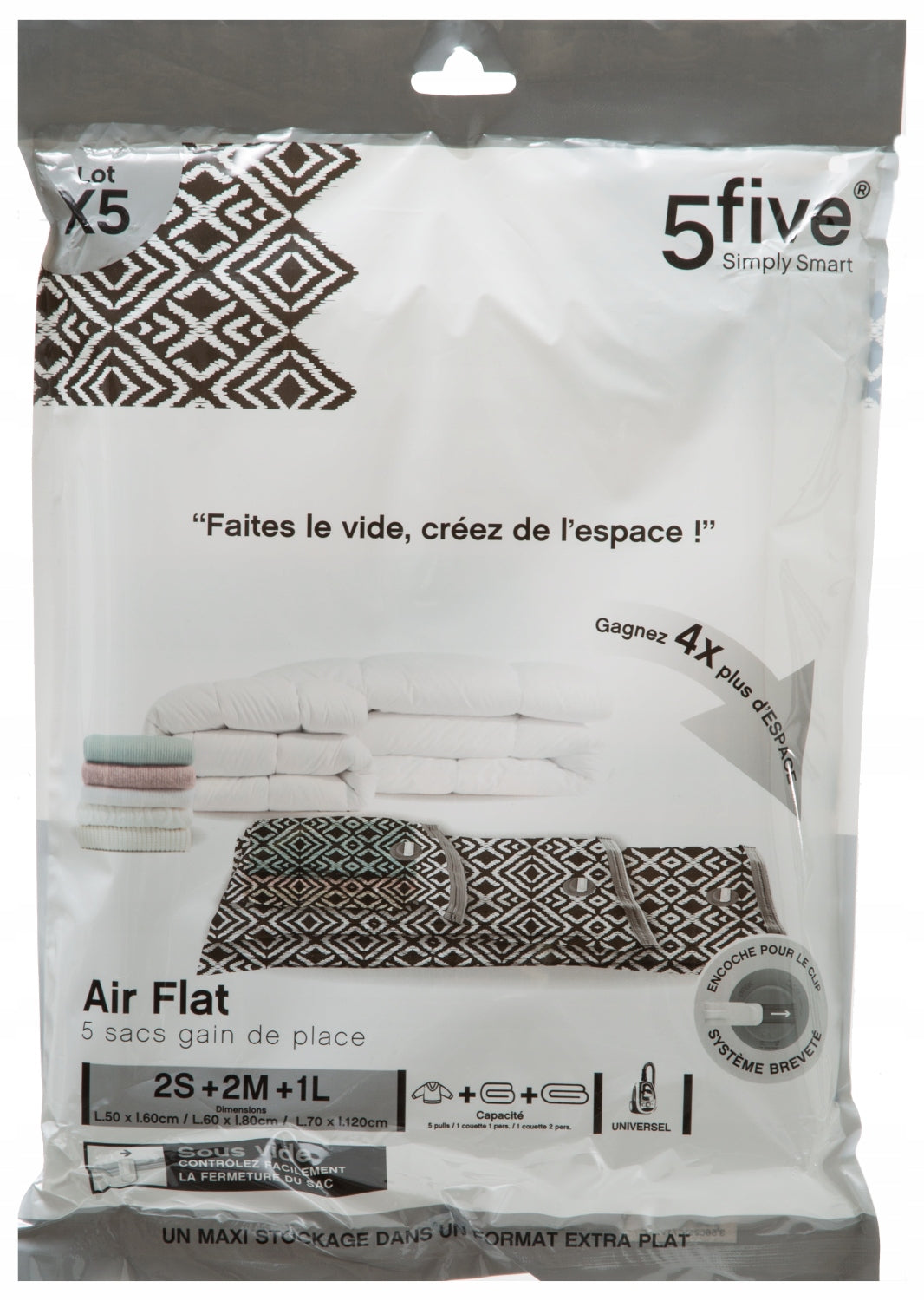 Vakuumbeutel, 5 Stück/Packung. 
