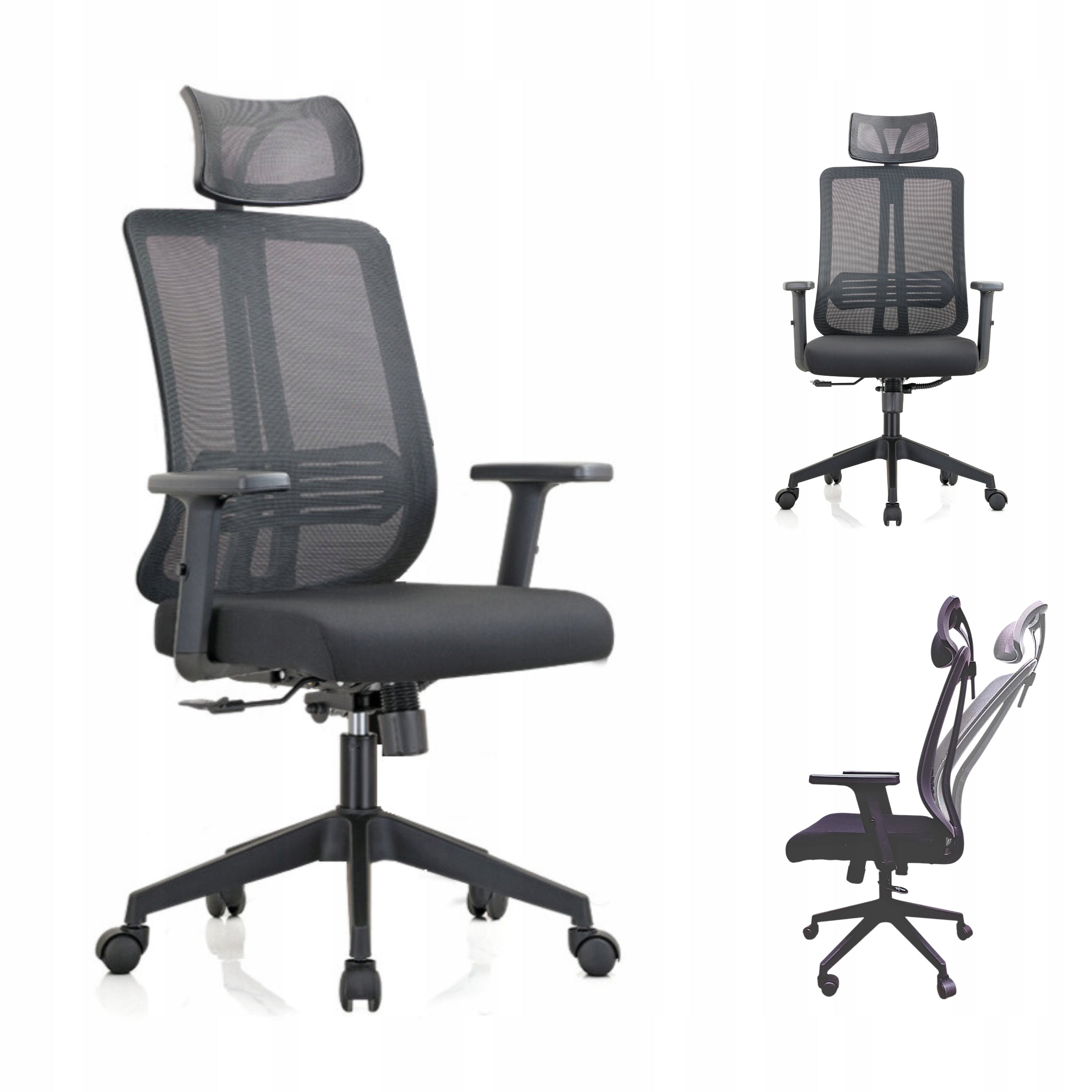 WORKREST ergonomic office swivel chair adjustable tilt black K25