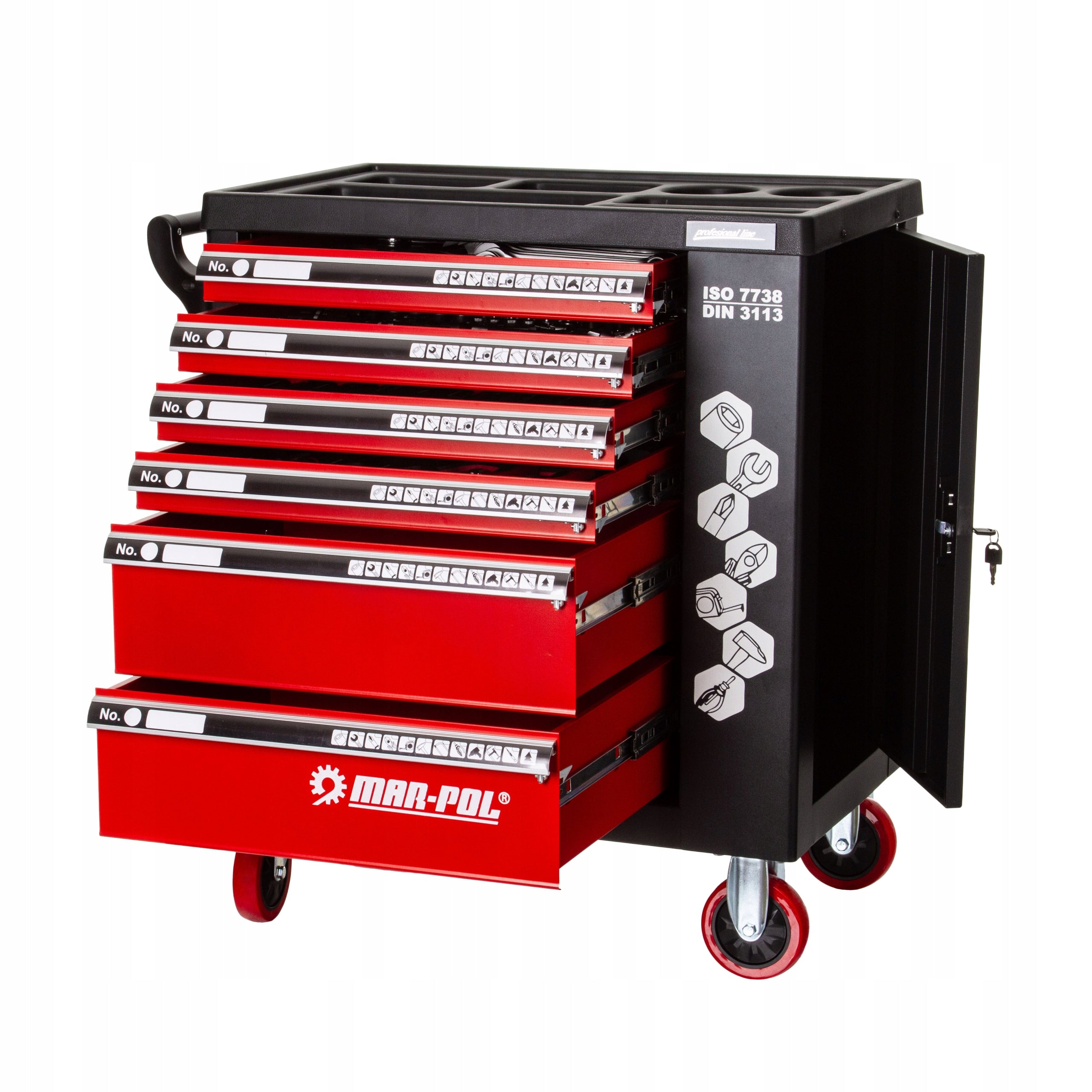 WORKSHOP CABINET SERVICE TROLLEY PREMIUM TOOLS SET 183 EL EAN (GTIN) 5901969110081