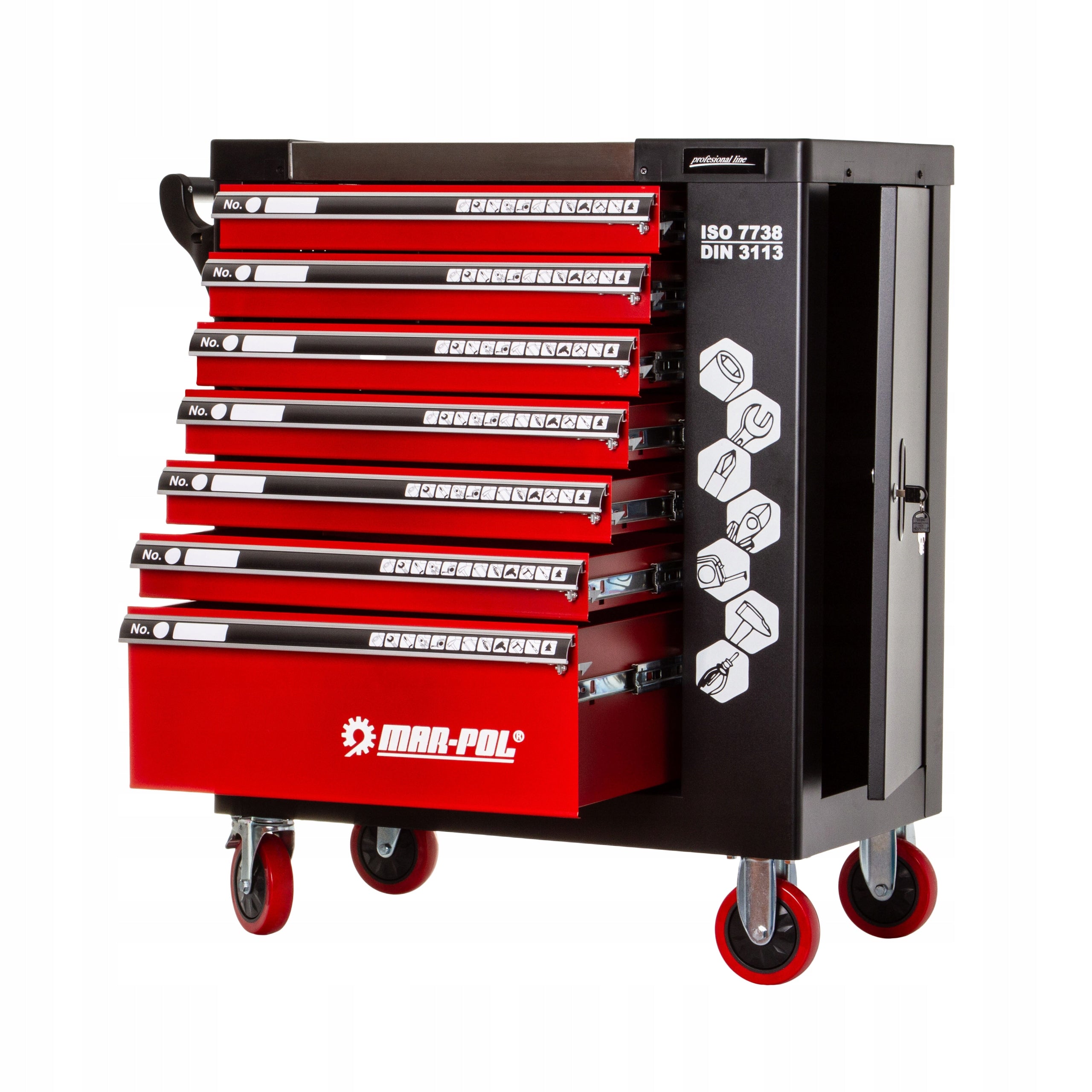 WORKSHOP CABINET SERVICE TROLLEY PREMIUM TOOLS SET 263EL EAN (GTIN) 5901969110098