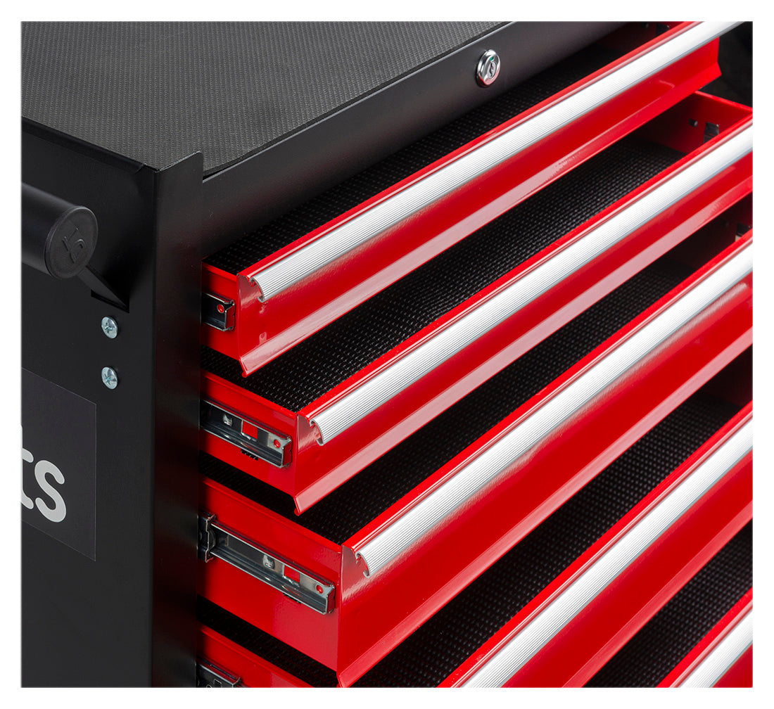 WORKSHOP CABINET TOOL BOX 16 DRAWERS REDATS Additional features lockable guide handles drawers