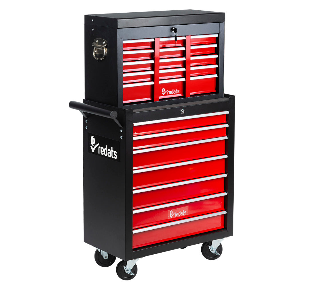 WORKSHOP CABINET TOOL BOX 16 DRAWERS REDATS