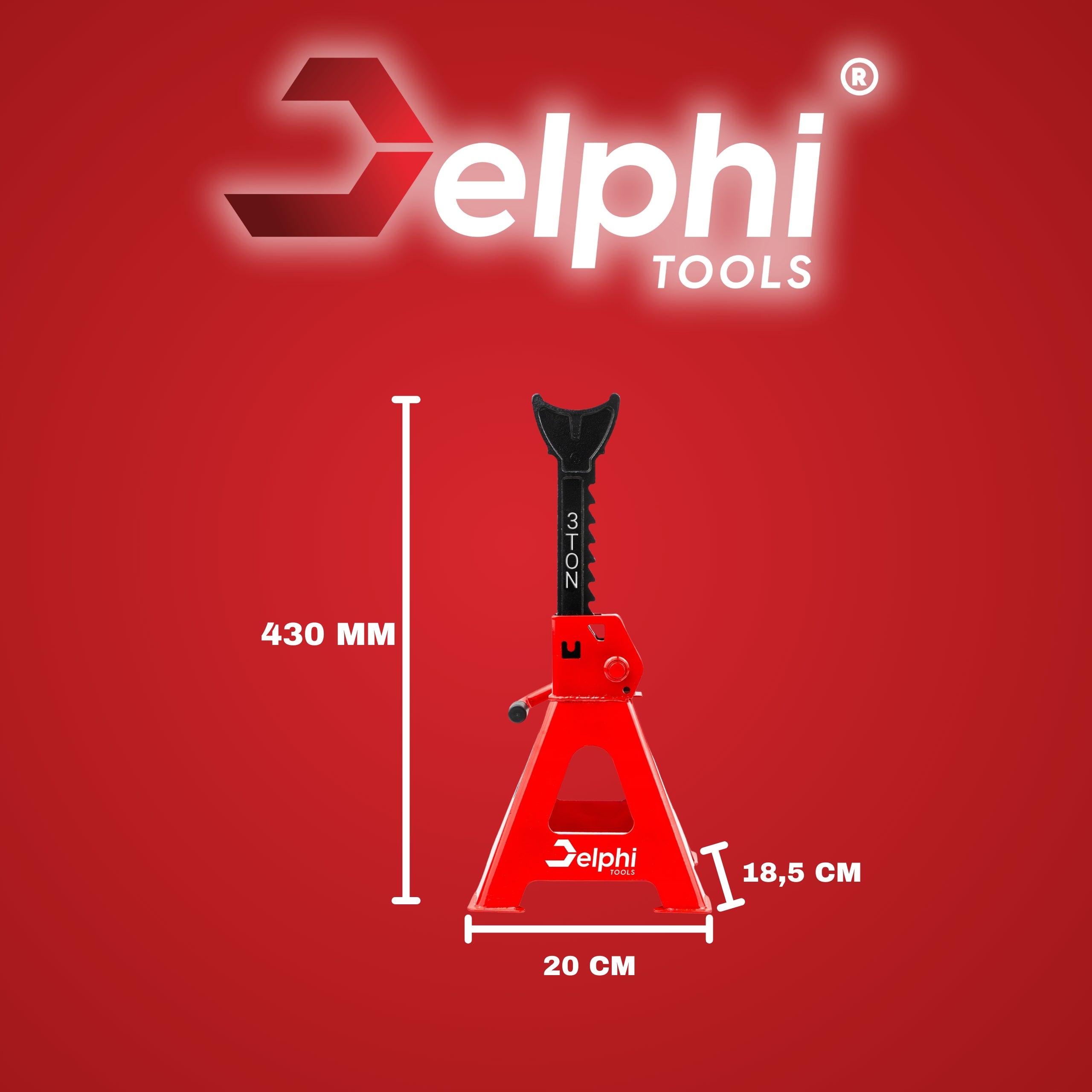 WORKSHOP CAR BUNNIES 3T TONS SUPPORT STANDS ADJUSTABLE 2 PACK Brand Delphi tools