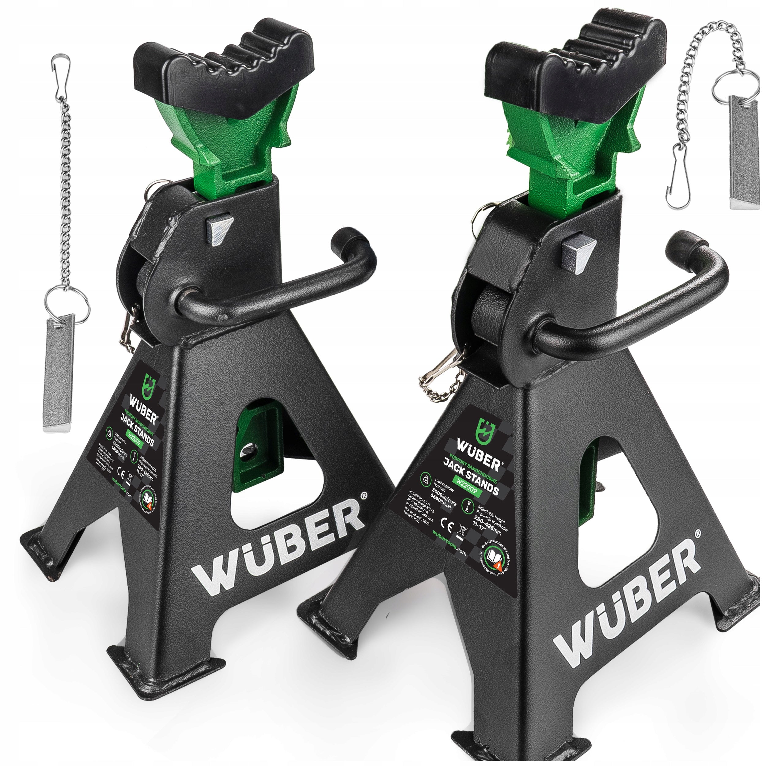 WORKSHOP CAR STANDS FOR CAR LOCK 3T WUBER 2x