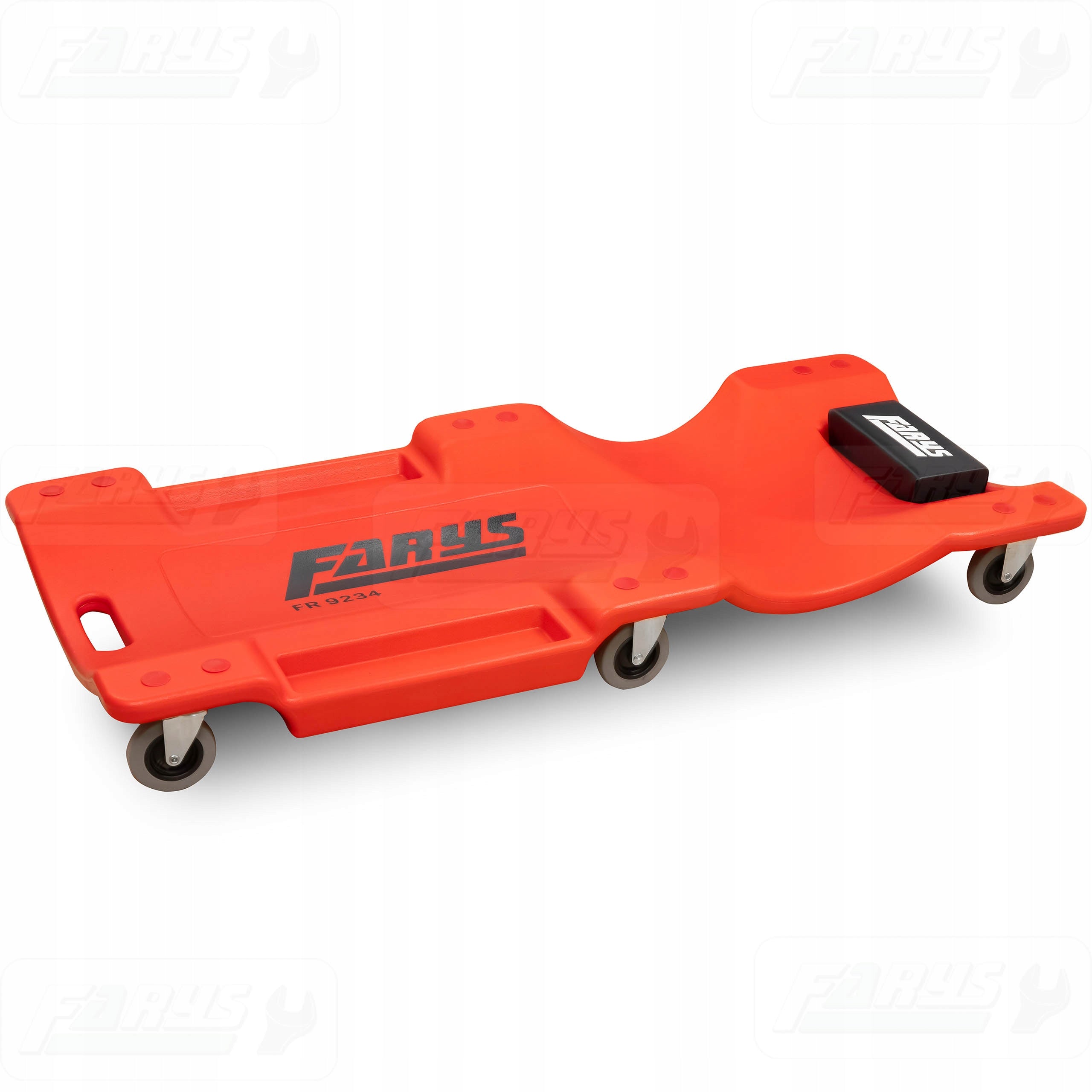 WORKSHOP COUCH 6 WHEELS 200kg PROFILED MECHANICS COMFORTABLE HEADREST Brand Farys