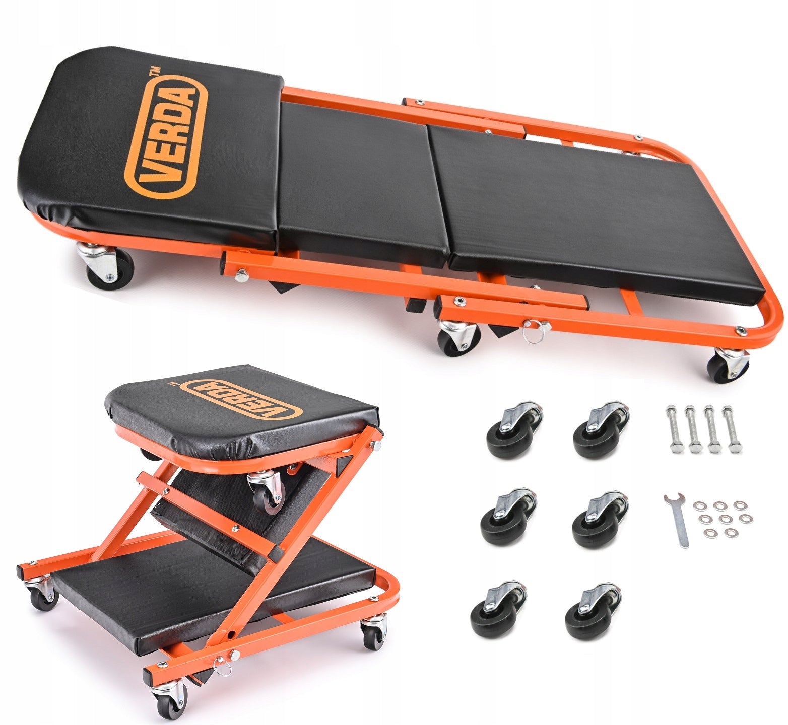 WORKSHOP COUCH FOLDING 2in1 STOOL STROLLER WORKSHOP LOUNGER