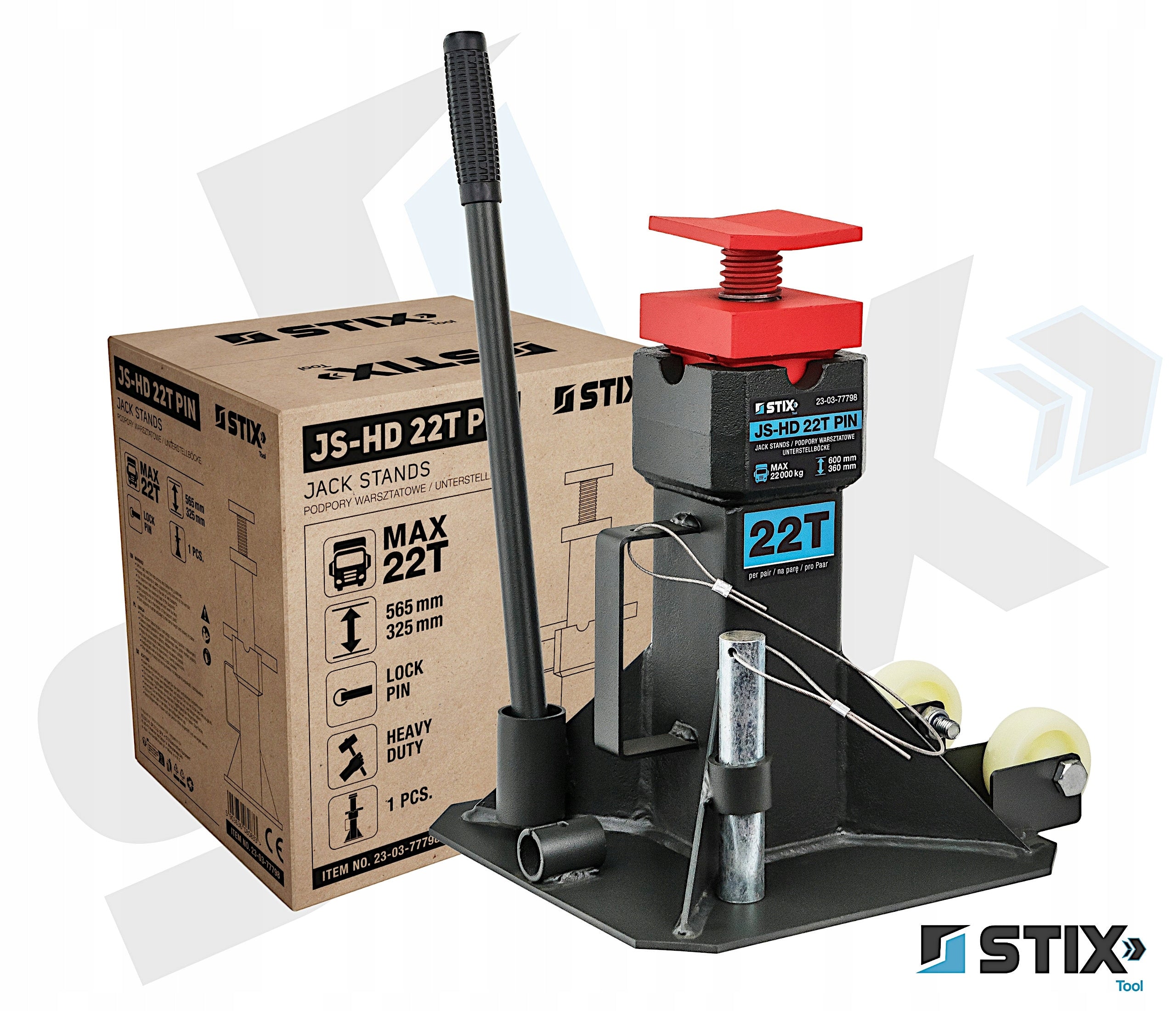 WORKSHOP CRADLE SUPPORT STAND ADJUSTABLE [ 22 T ] 1PCS STIX Brand Stix