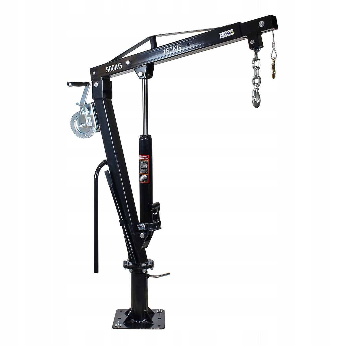 WORKSHOP CRANE HDS PICK UP 500KG + ROTARY WINCH 360 PLATE ASSEMBLY Manufacturer code ZOHDS500AT5