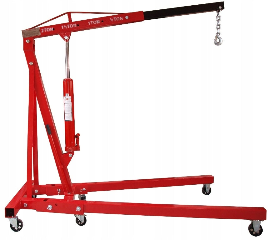 WORKSHOP CRANE LIFT 2T - FAST ACTUATOR 2xPUMP - FOLDING