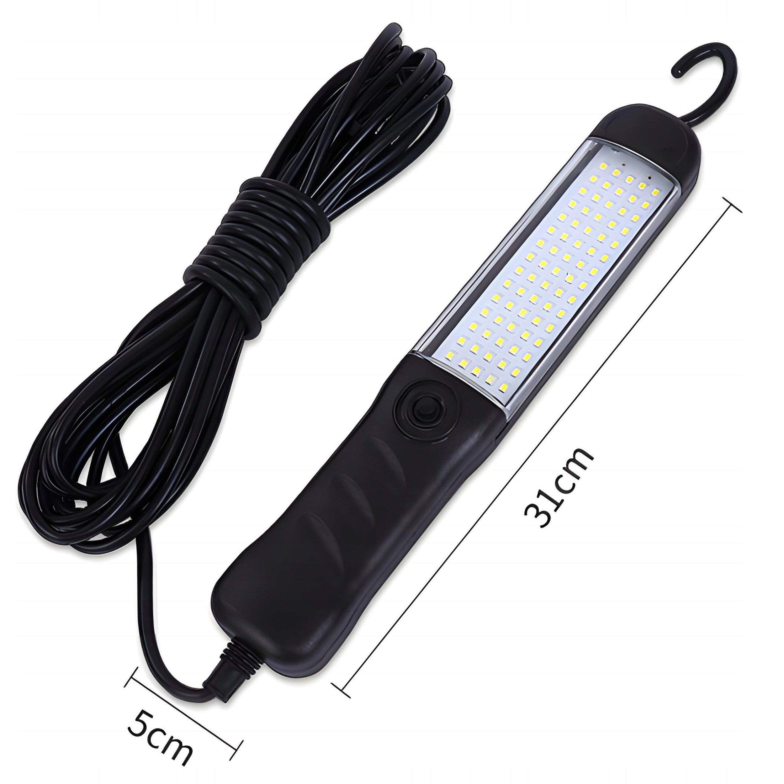 WORKSHOP FLASHLIGHT LED CHANNEL LAMP ON CABLE 9M HOOK MAGNET XXL Manufacturer code LAMPA WARSZTATOWA KANAŁOWA LED HAK MAGNES 9