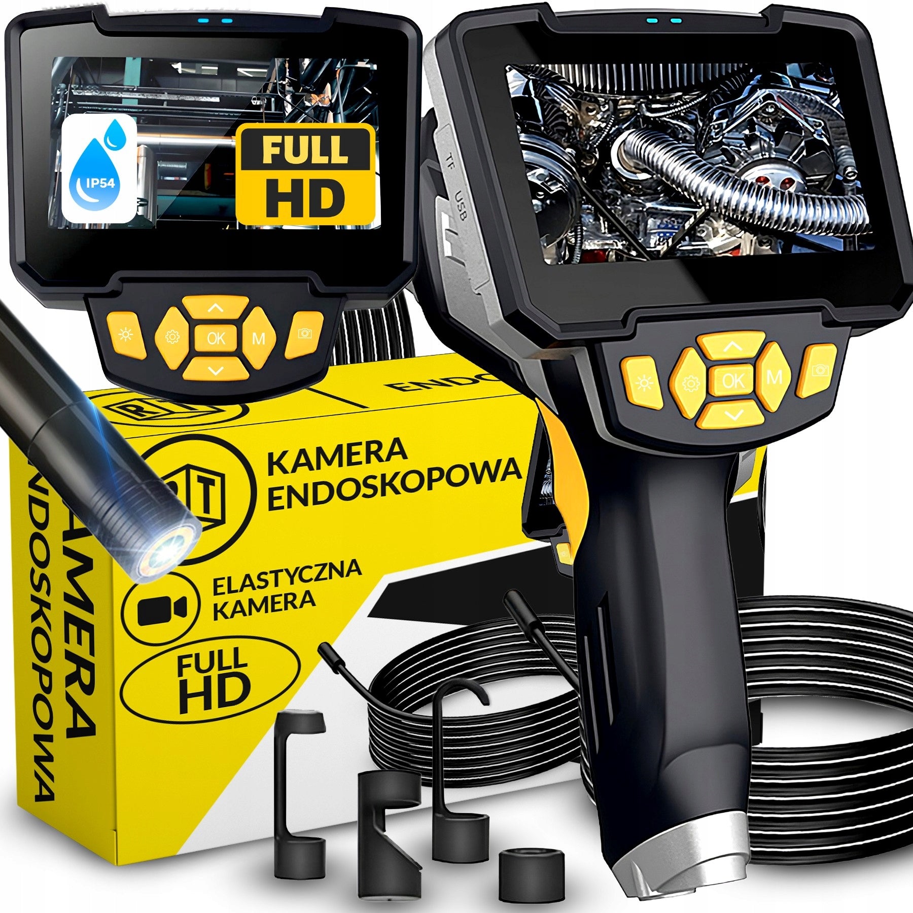 WORKSHOP INSPECTION CAMERA 360° ENDOSCOPE 5M FOR 64GB FULL HD MOTOR TUBES Manufacturer code Allegro karp357