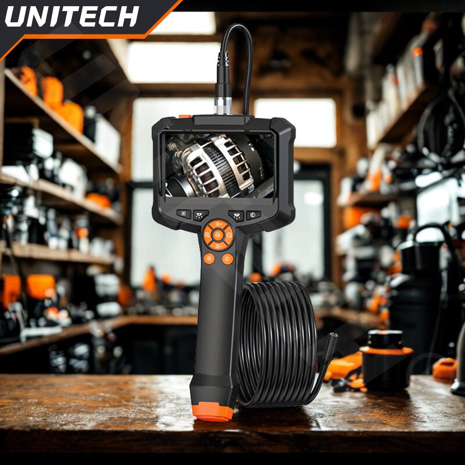 WORKSHOP INSPECTION CAMERA 5M 8,5mm HD LCD ENDOSCOPE FOR LED MOTOR PIPES Manufacturer code NH360