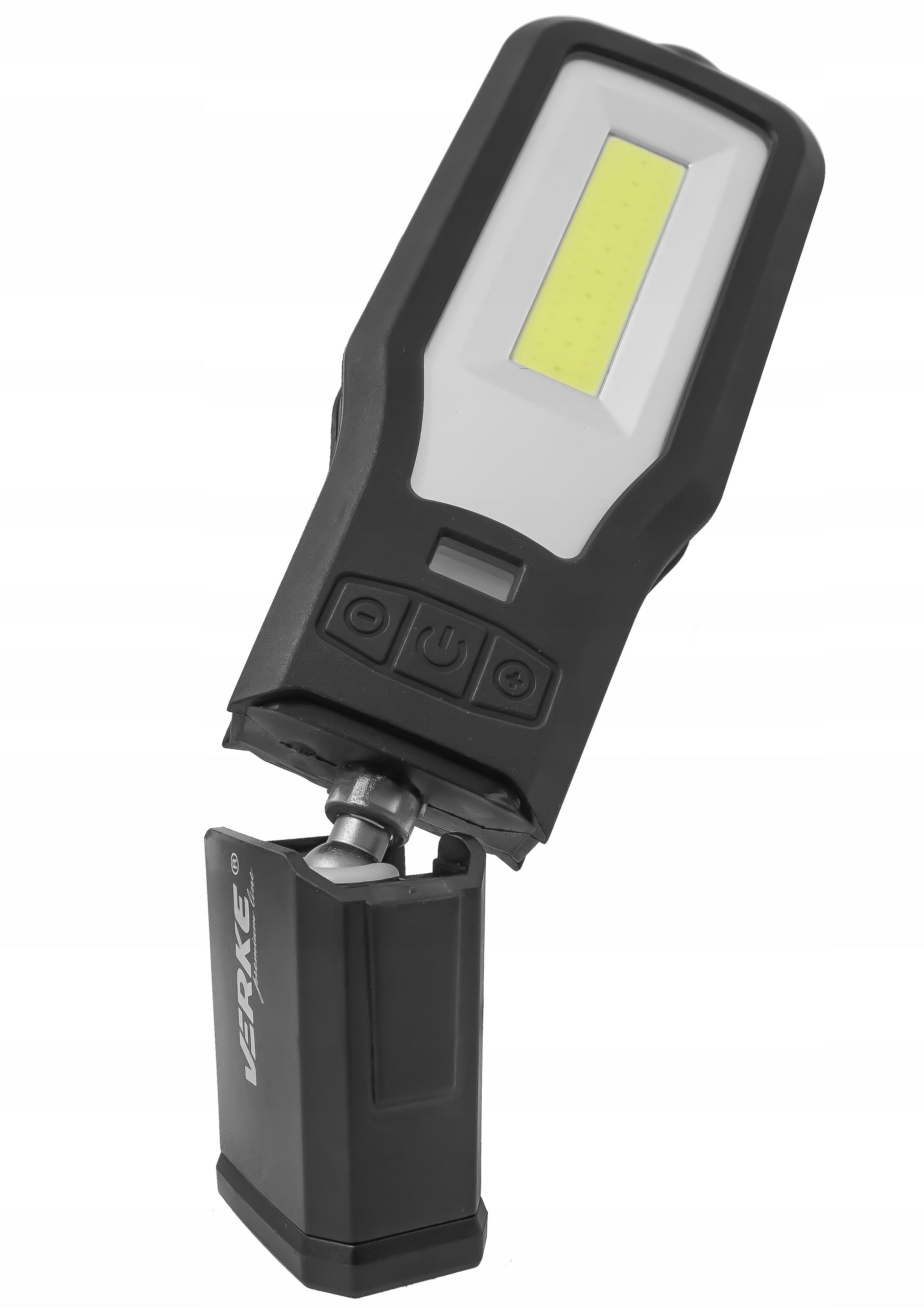 WORKSHOP LAMP WORKING LED COB RECHARGEABLE FLASHLIGHT WITH BASE USB HOOK Brand Verke